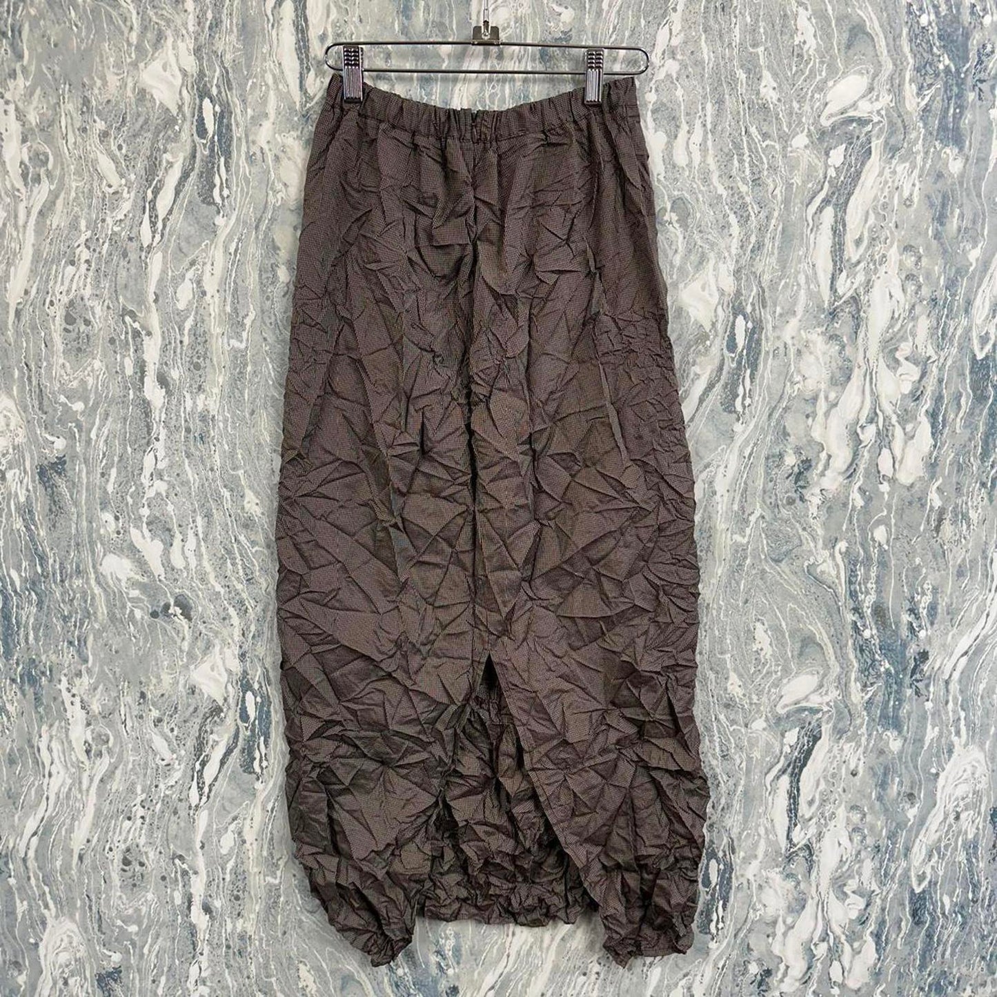 academia minimalist brown twead maxiskirt (M)