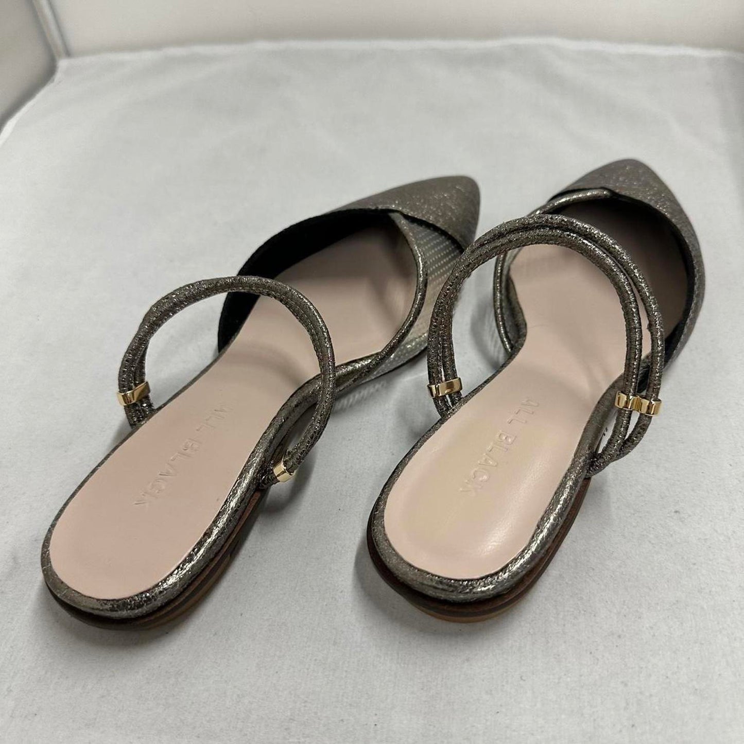 Elegant Metallic Pointed Flats (38)