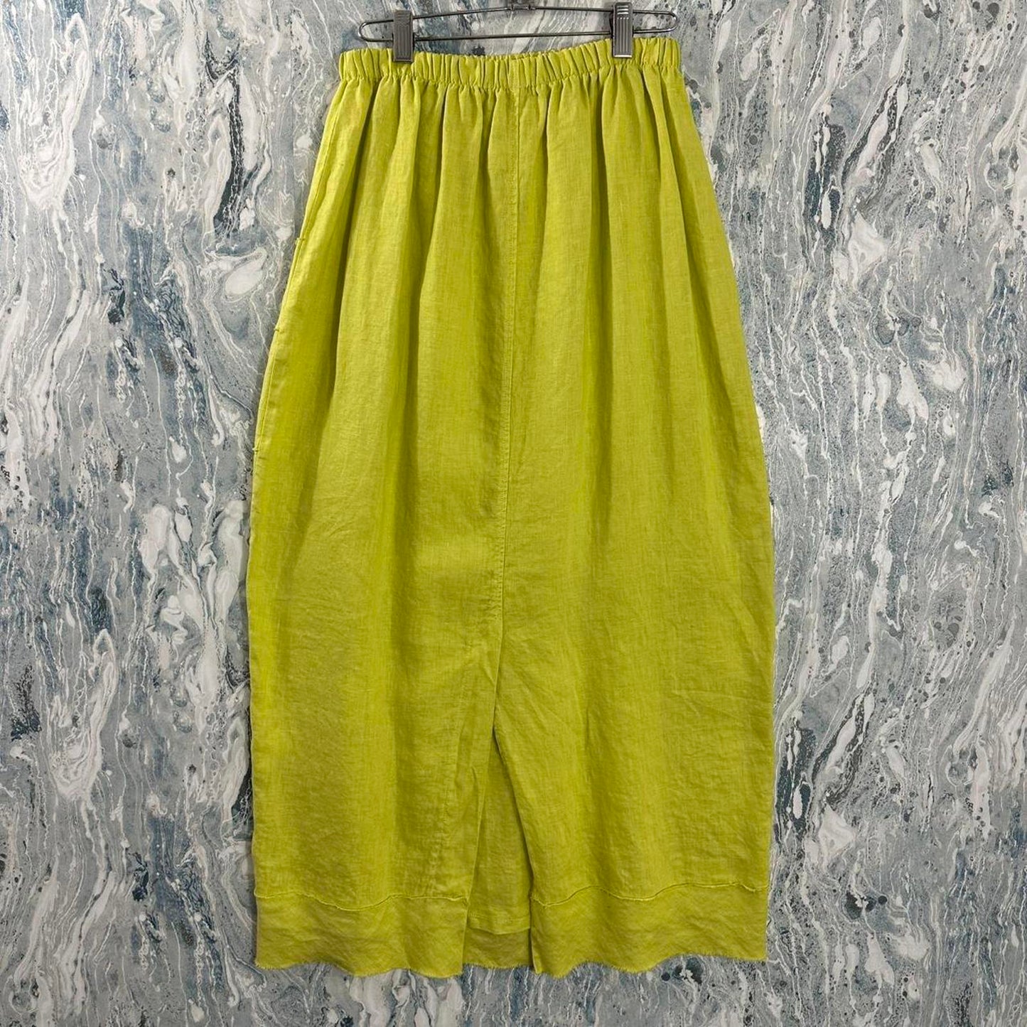 Designer Boho Lemonade Tiered Maxi Skirt (S)