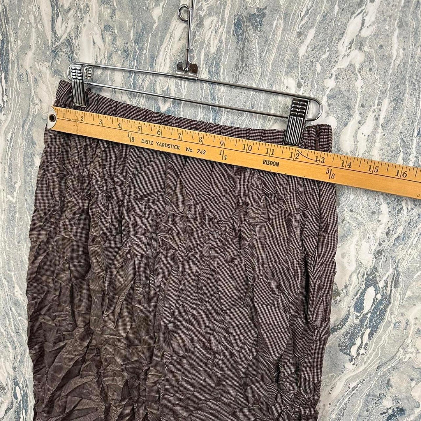 academia minimalist brown twead maxiskirt (XL)
