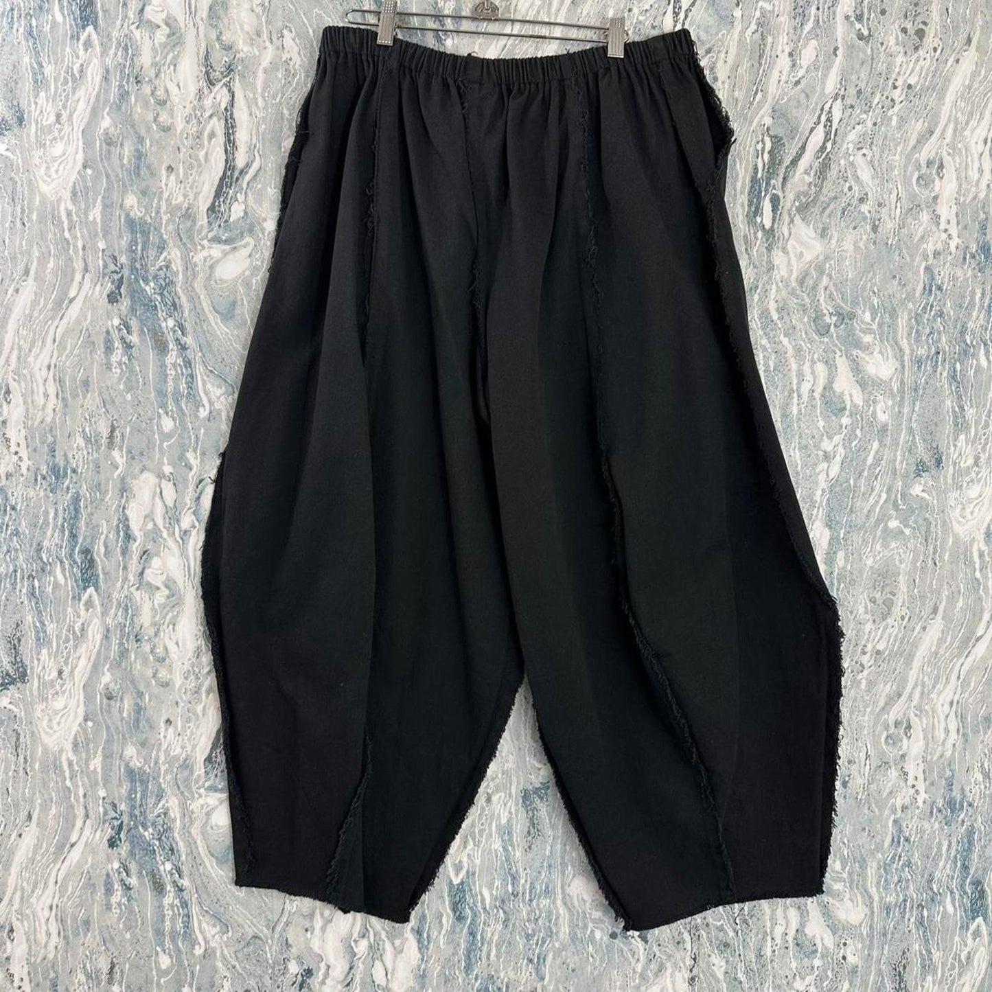 Boho Designer Black Wide-Leg Pants (2)