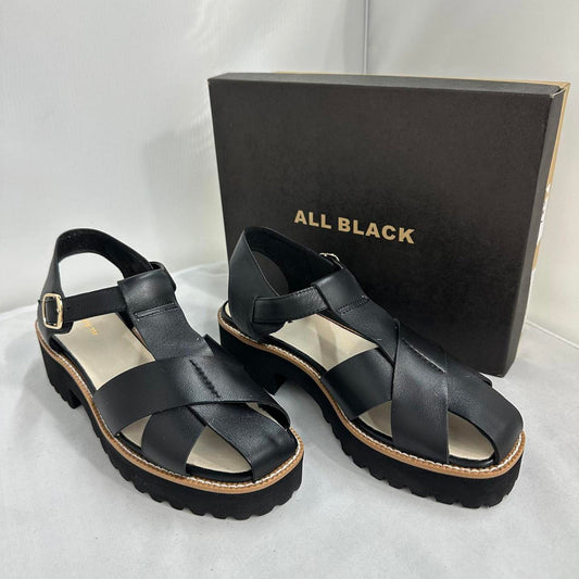 All Black Chunky Platform Sandals (9)