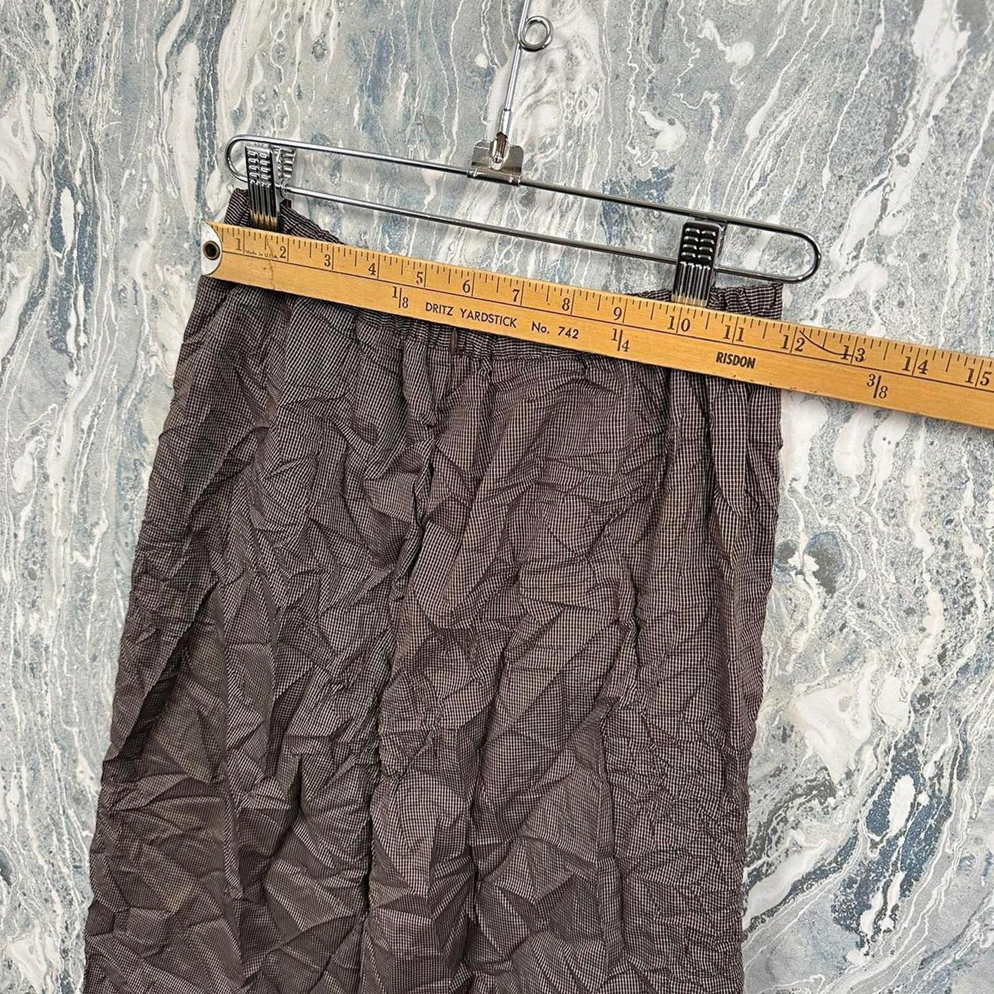 academia minimalist brown twead maxiskirt (M)