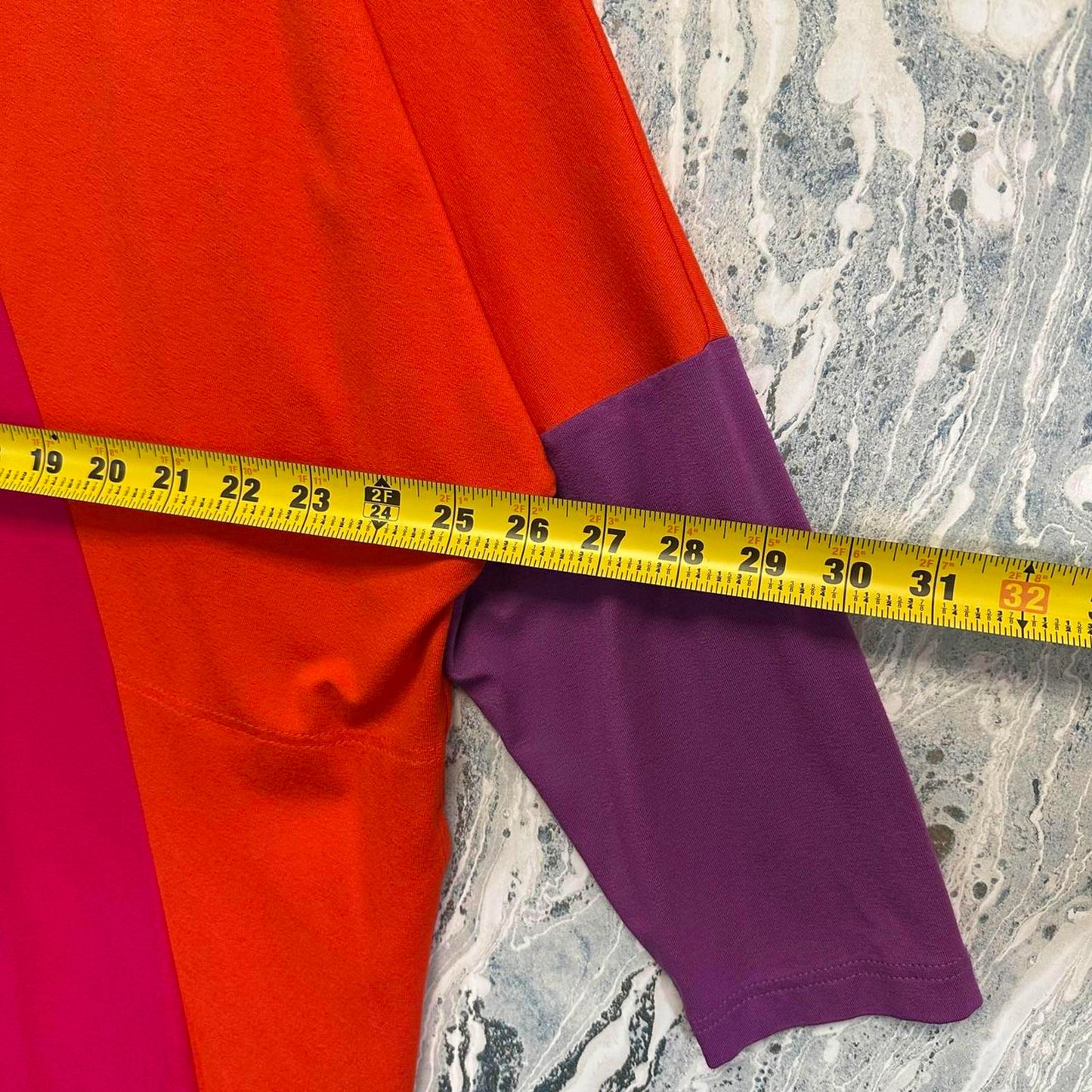 Colorblock V-Neck Oversized Tunic (L/XL)