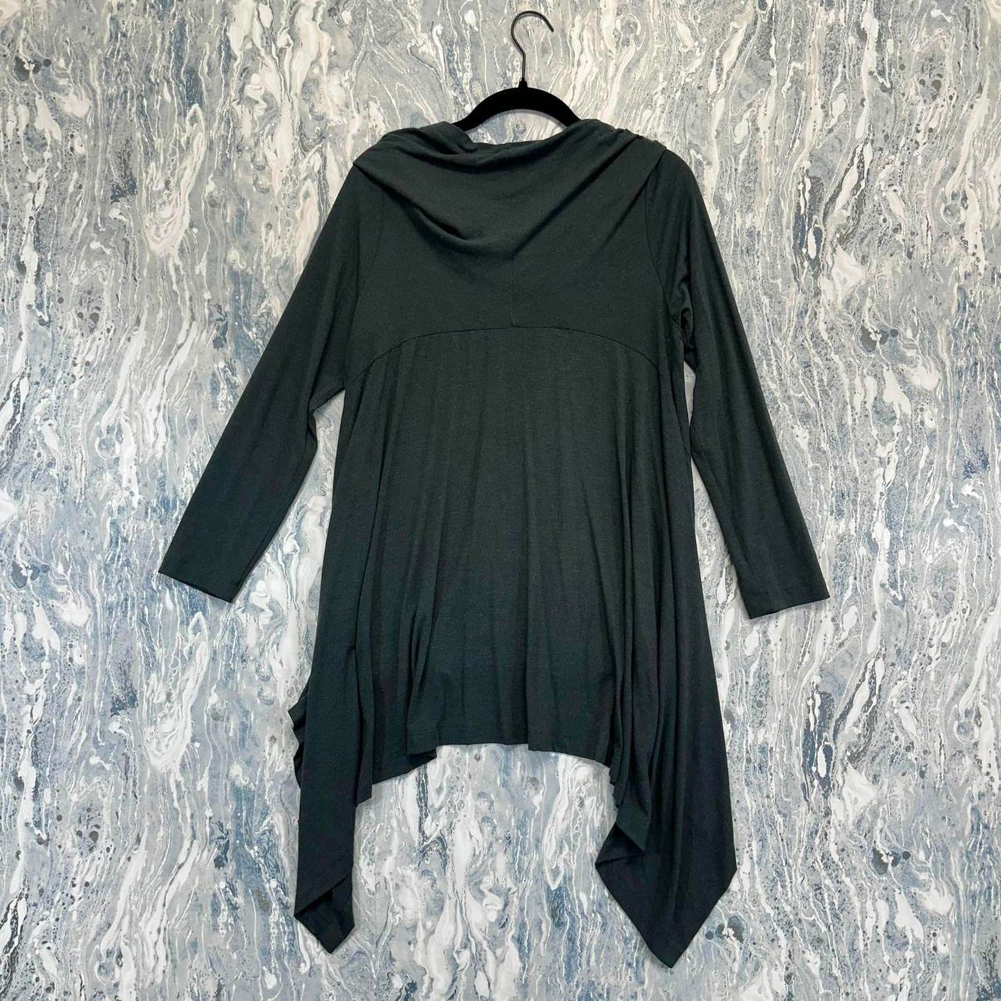 Asymmetric Green Tunic Top (O)