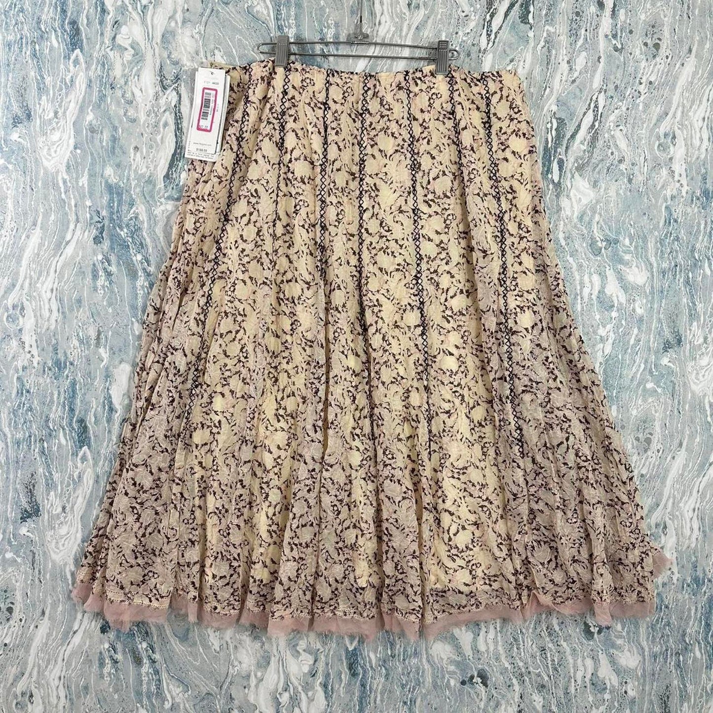 PETER NYGARD Vintage Floral Pattern Midi Skirt (16)