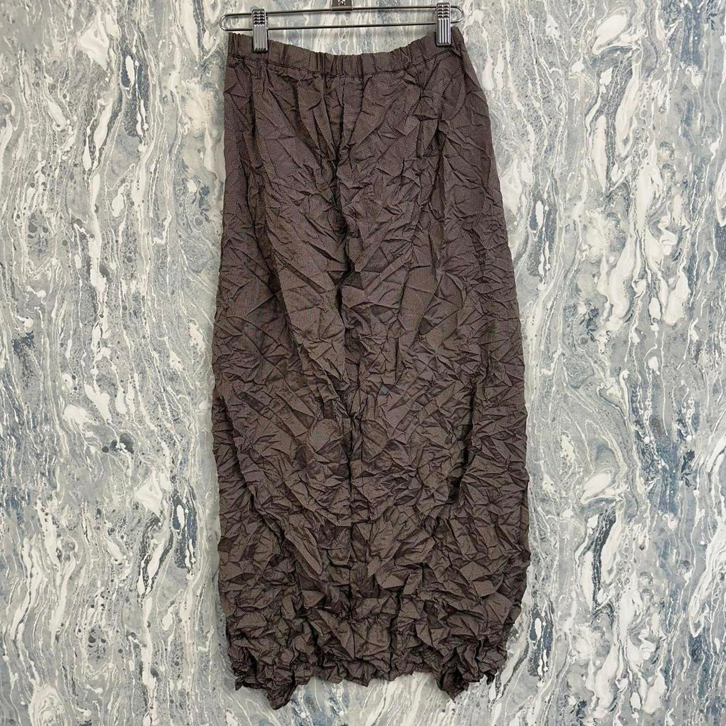 academia minimalist brown twead maxiskirt (M)