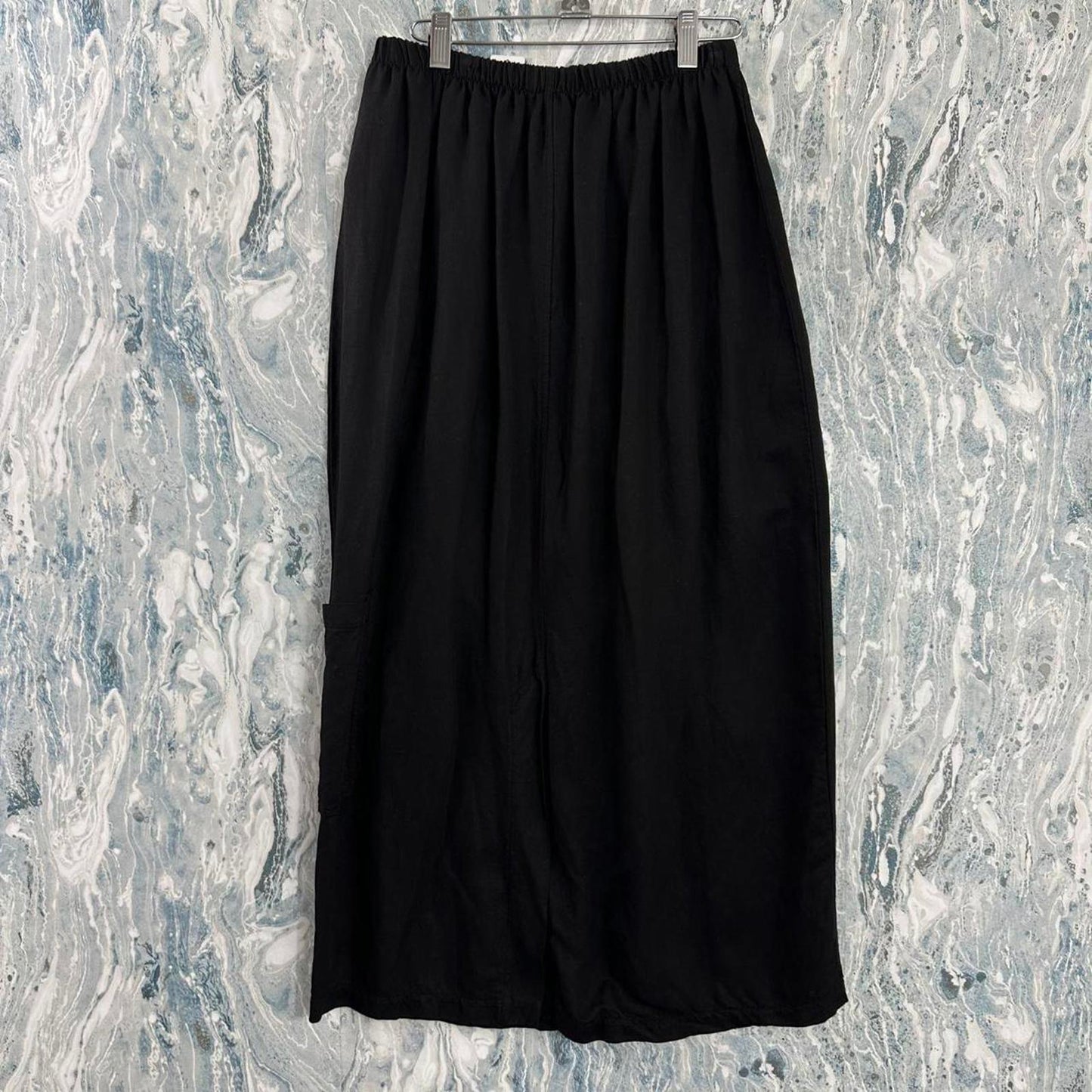 Designer Bodil Boho Black Maxi Skirt (S)