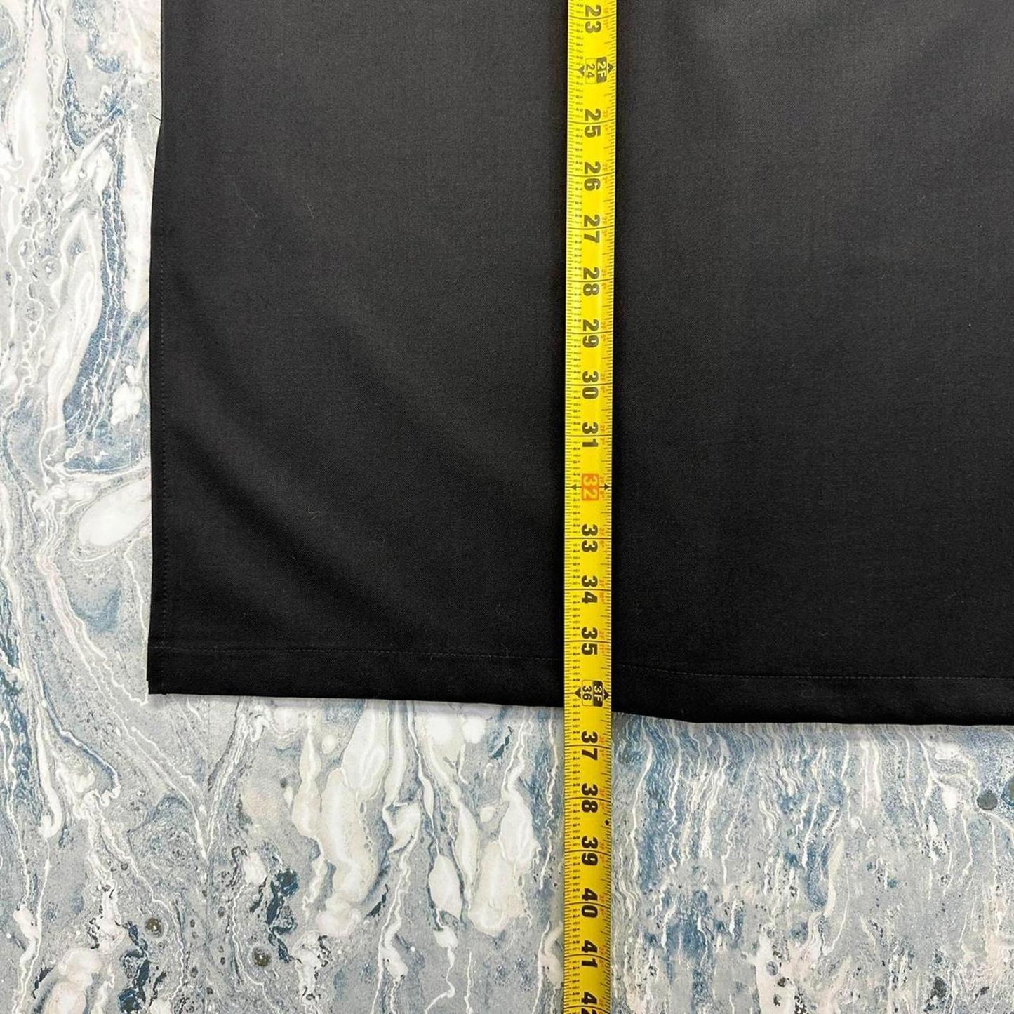 Black Midi Pencil Skirt (M)