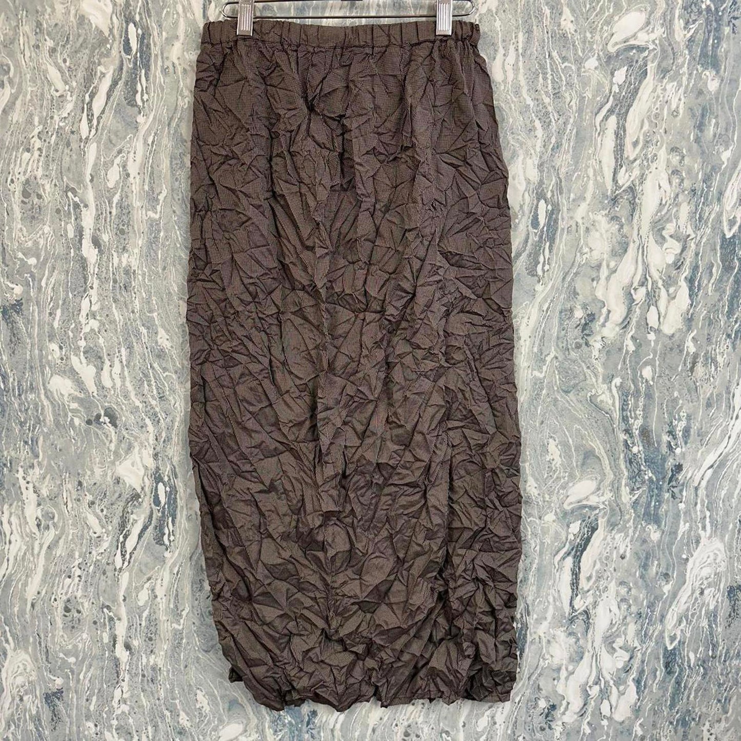 academia minimalist brown twead maxiskirt (XL)