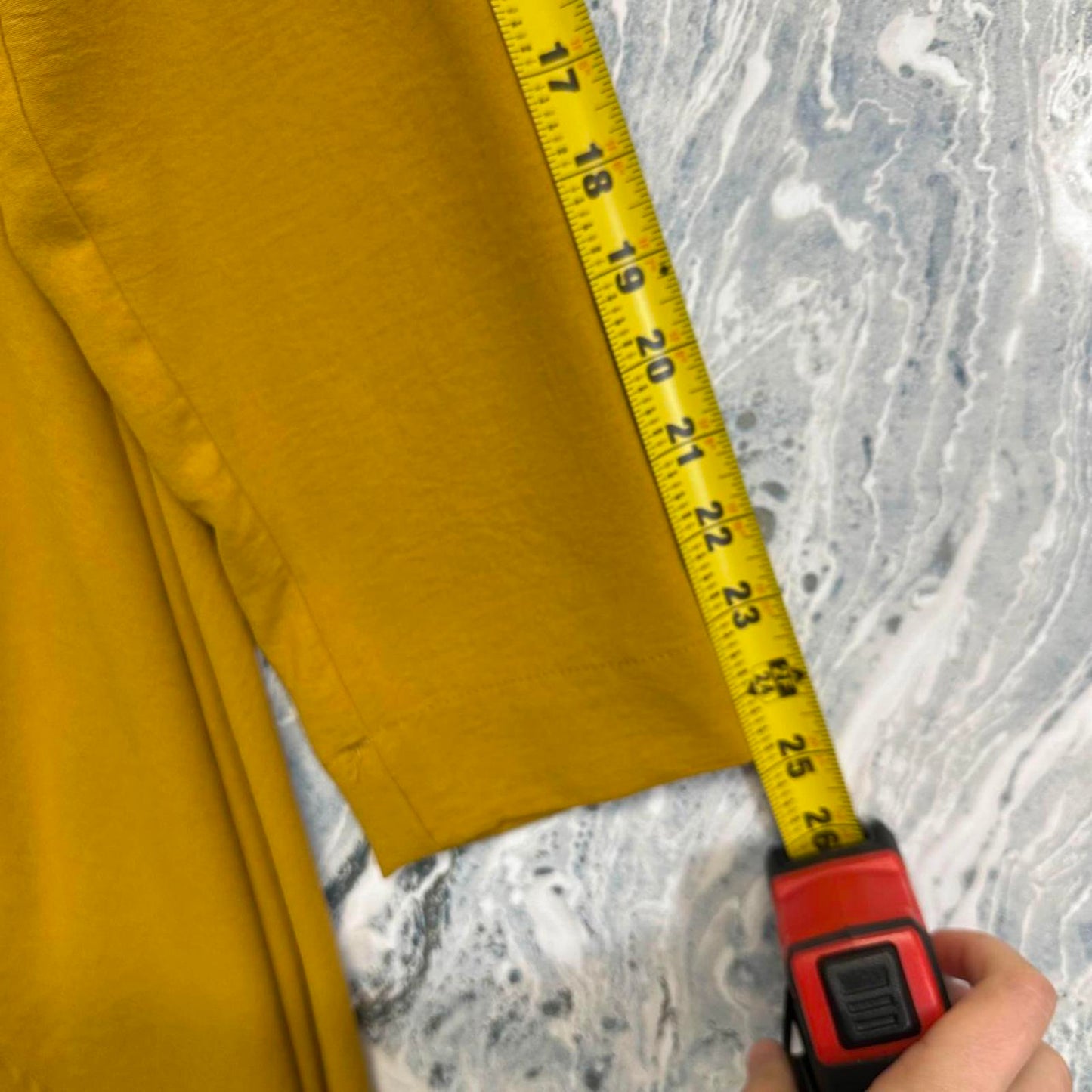 Asymmetrical Mustard Button-Up Blouse (1)