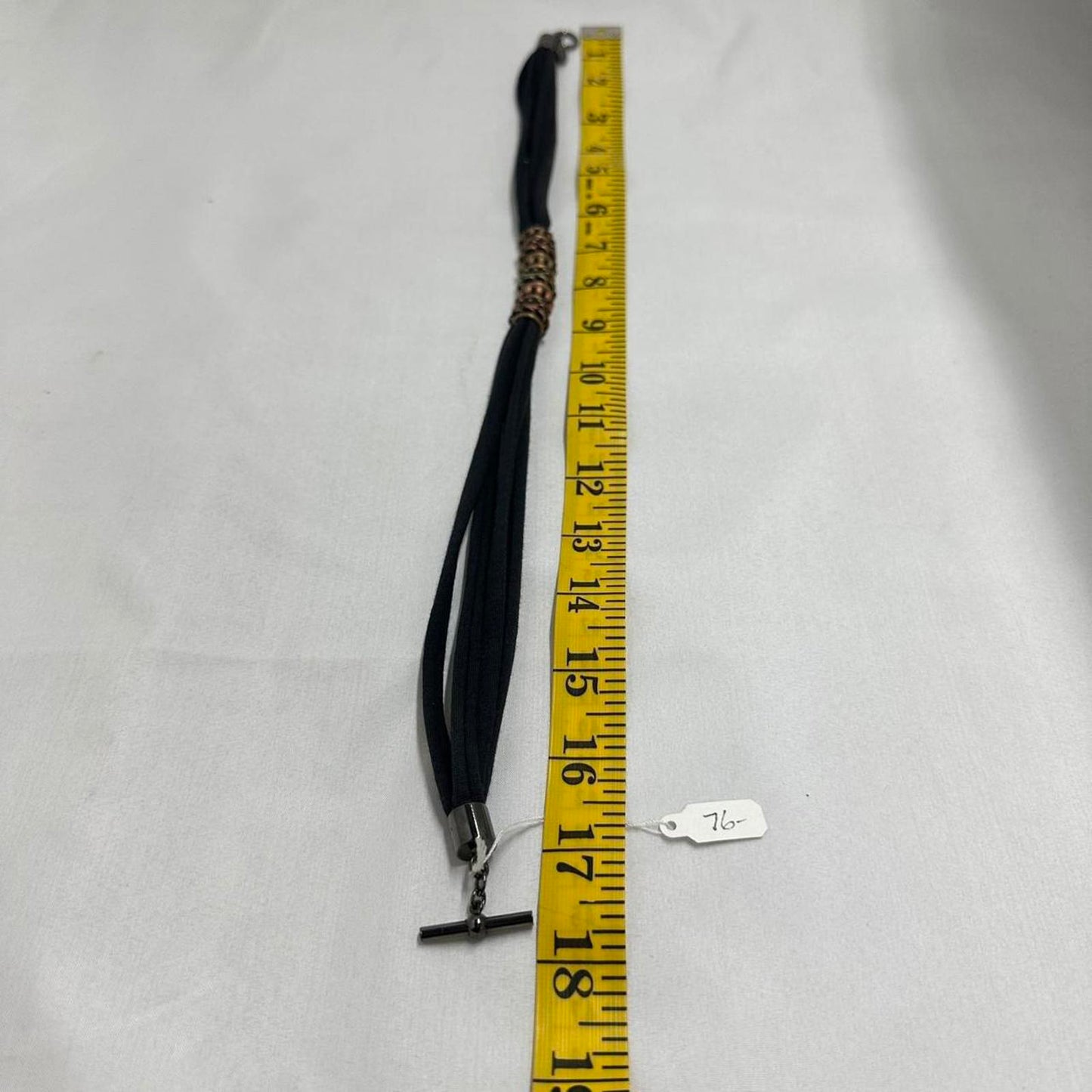 Boho Black Multi-Strand Necklace with Beads