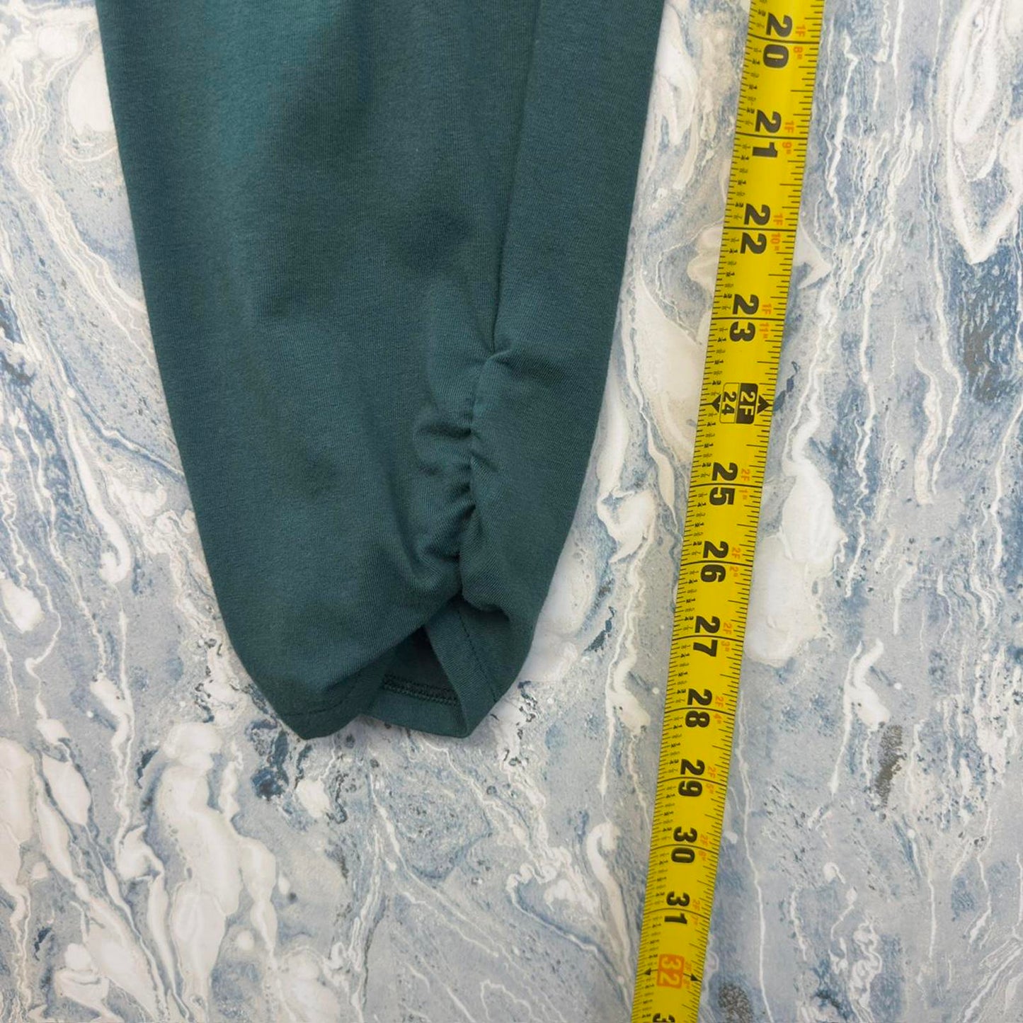 Designer Casual Green Legging Sweatpants (M)