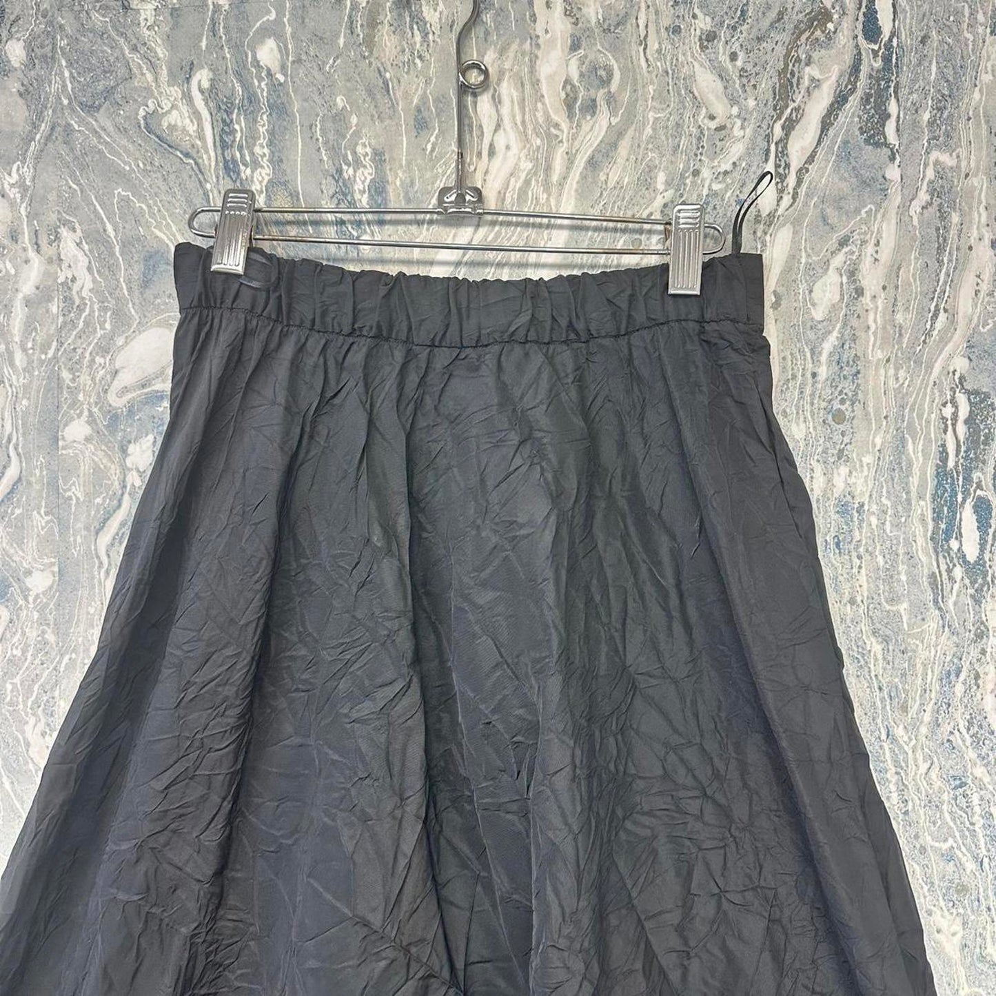 Gershon Bram Minimalist Black Maxi Skirt (S)