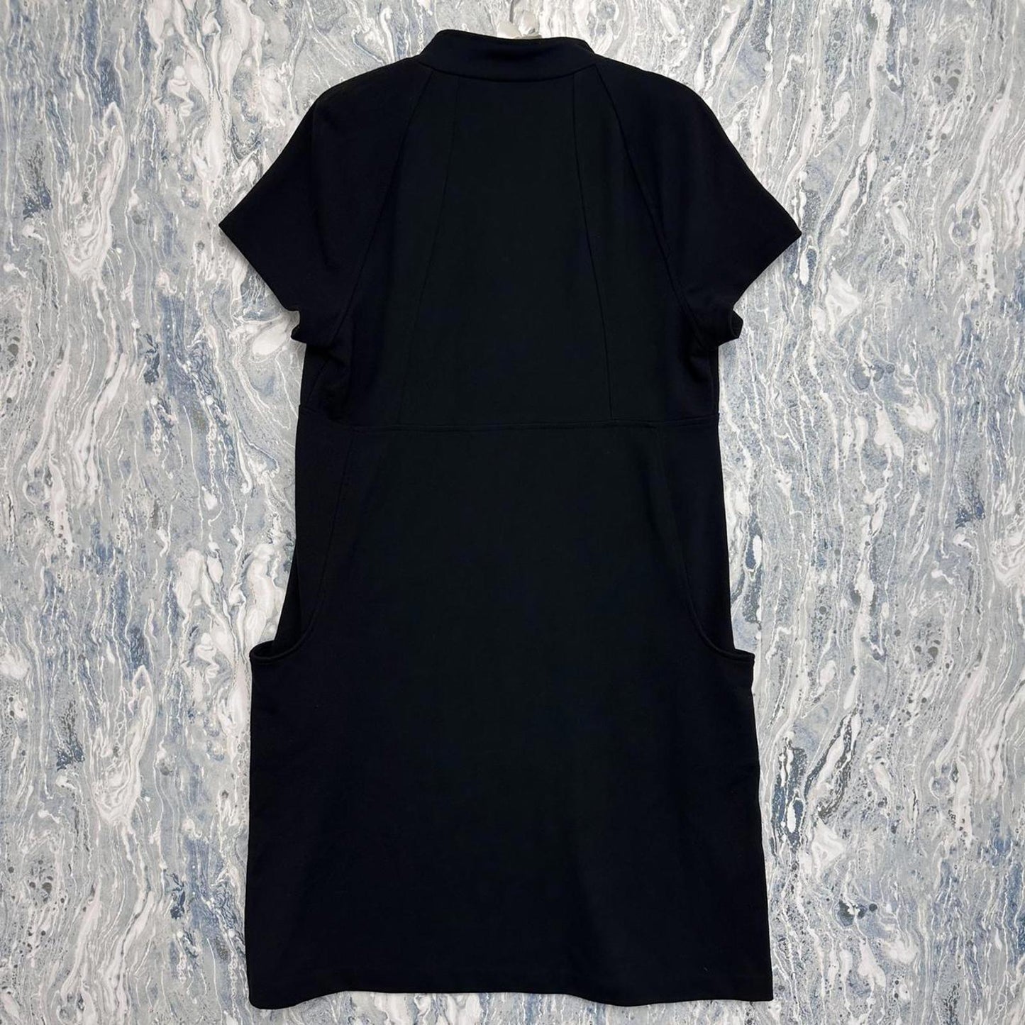 Vintage Preppy Goth Black Short Sleeve Maxidress (14)
