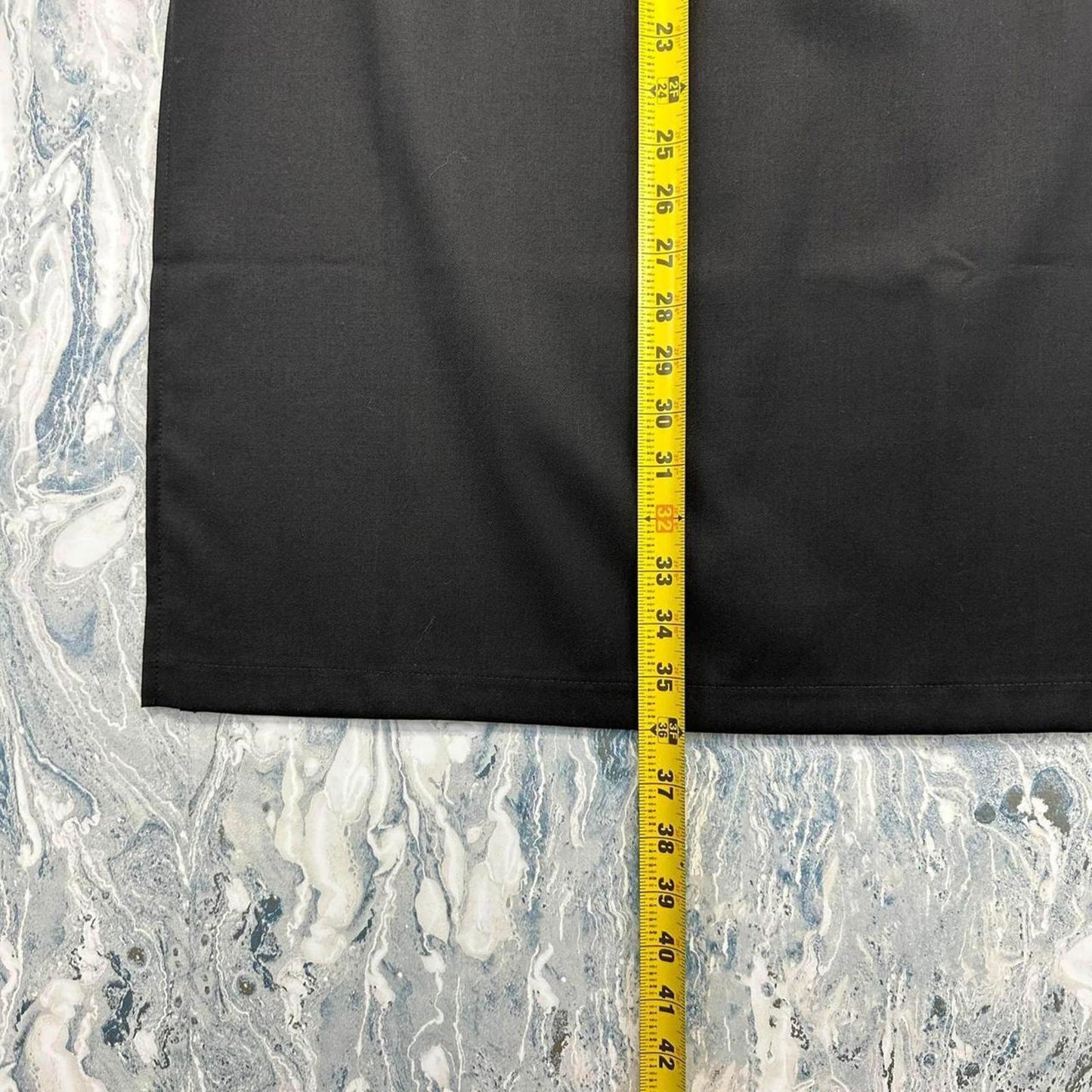 Black Midi Pencil Skirt (S)