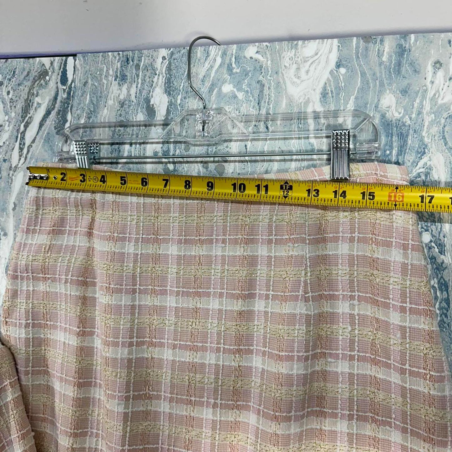 Vintage Plaid Pastel Blazer Skirt Set (14)