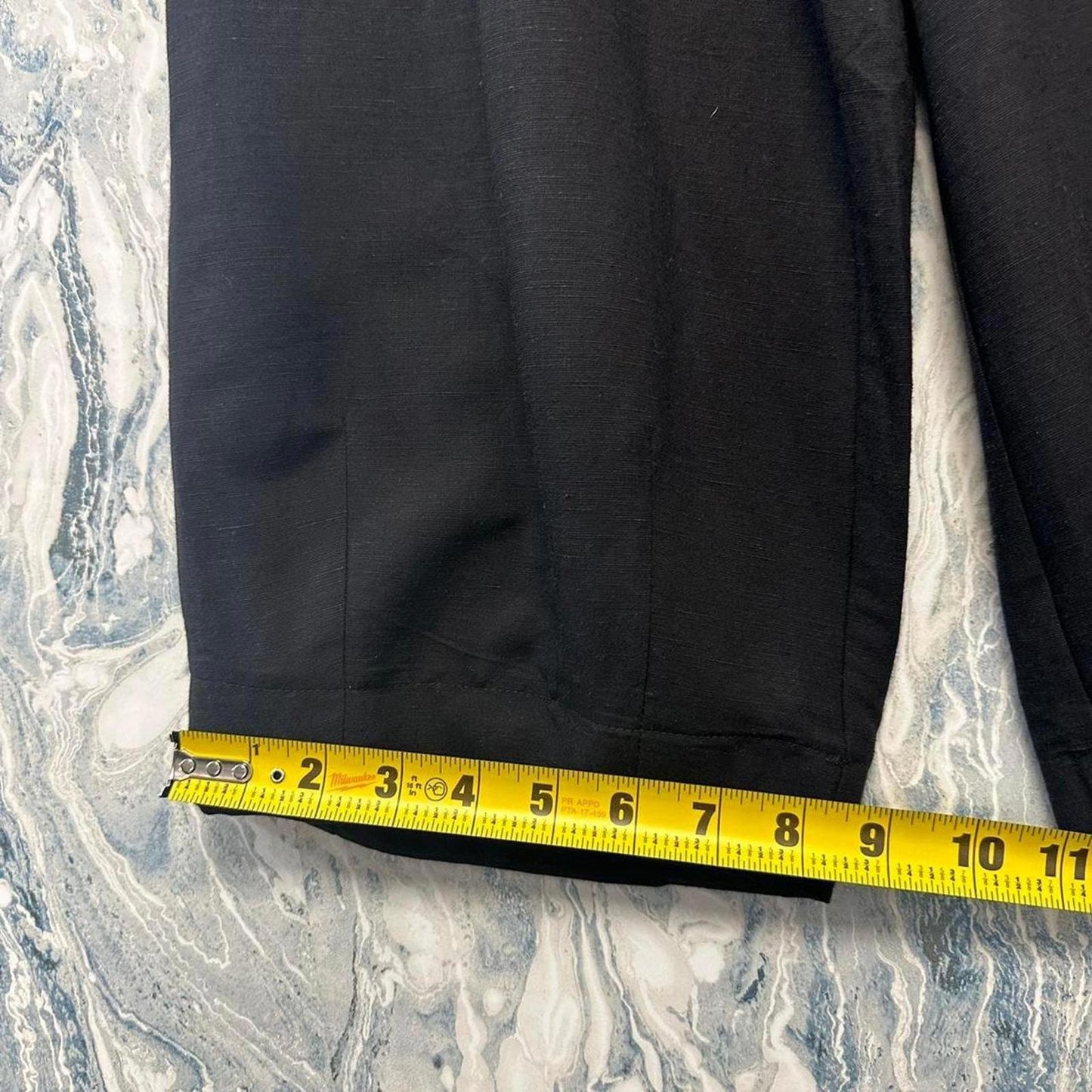 black wide leg trouser pants (S)