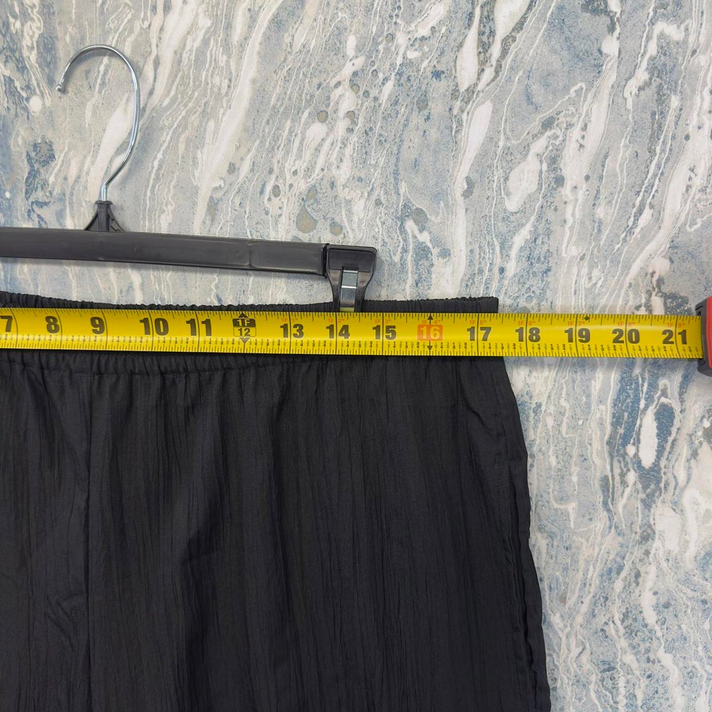 Designer Tara Vao Black Wide-Leg Pants (XL)