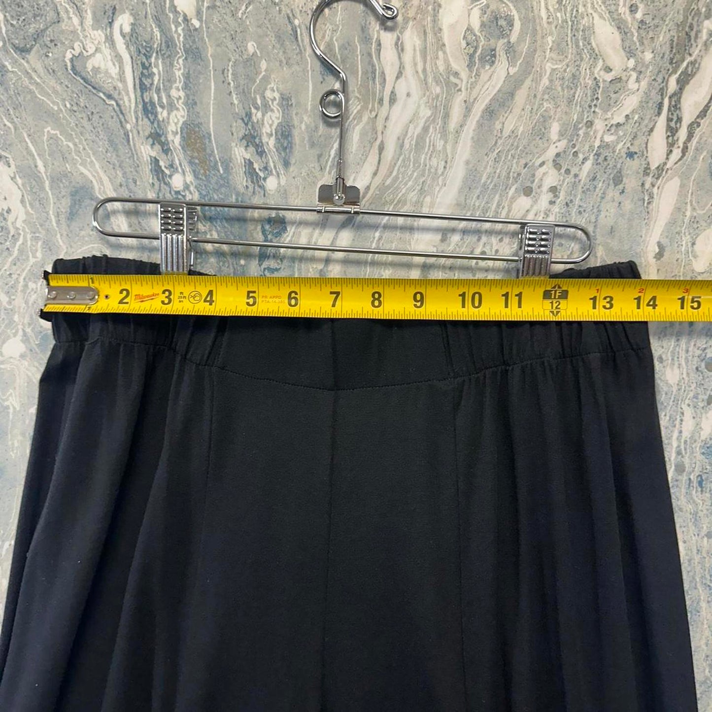 Minimalism black wide leg lounge pants (S)