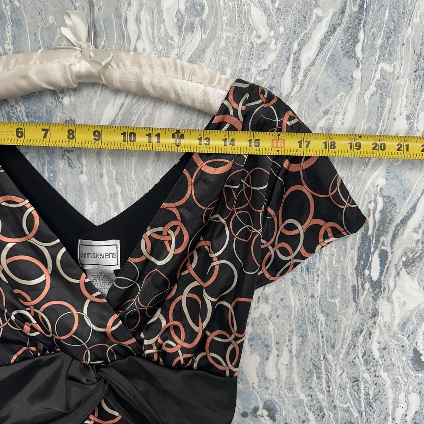 Vintage Boho Black and Copper Pattern Maxidress (10)