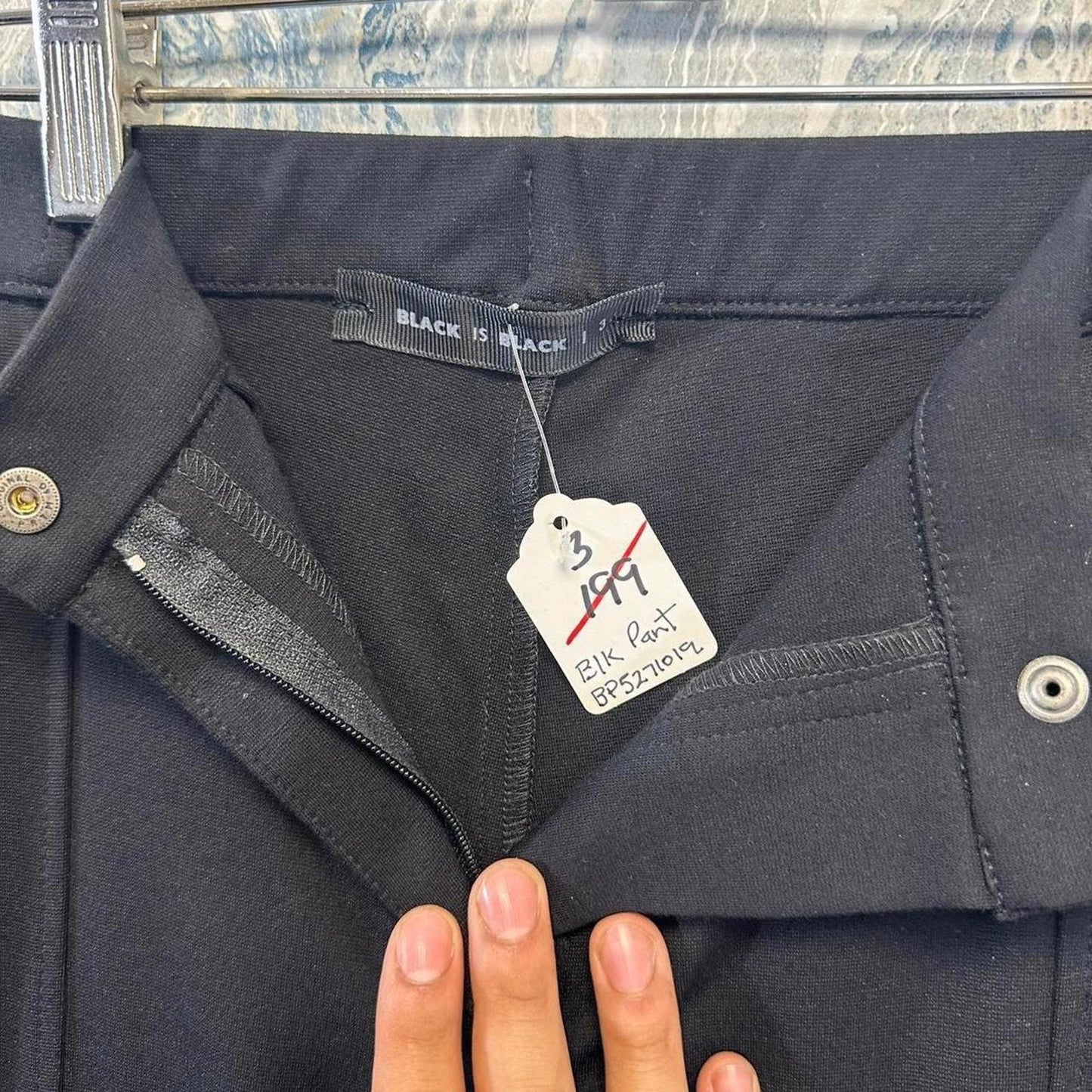 y2k black designer office pants (3)