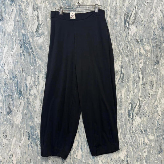 black wide leg pants (M)