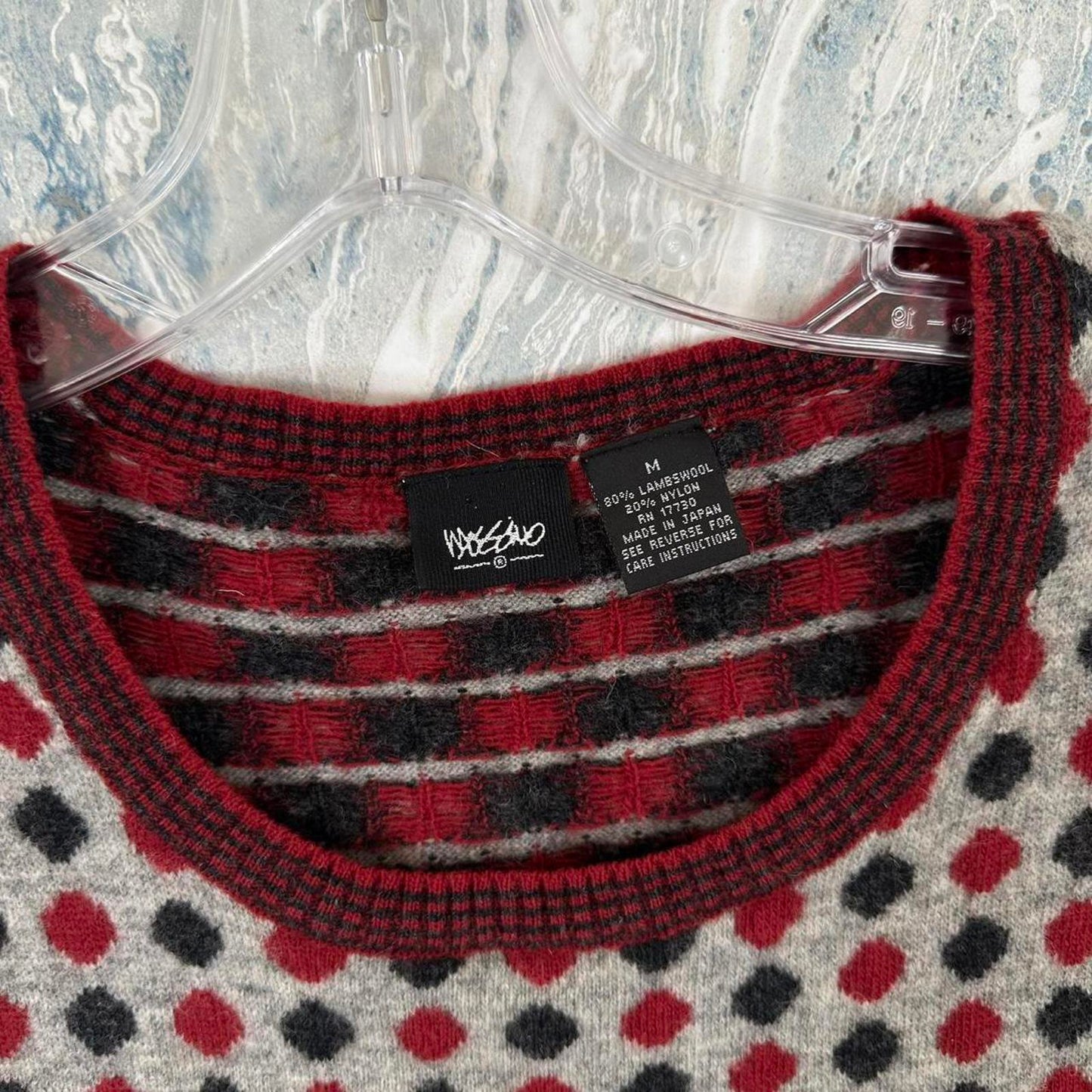 Vintage Whimsygoth Wool Polka Dot Preppy Sweater Vest (M)