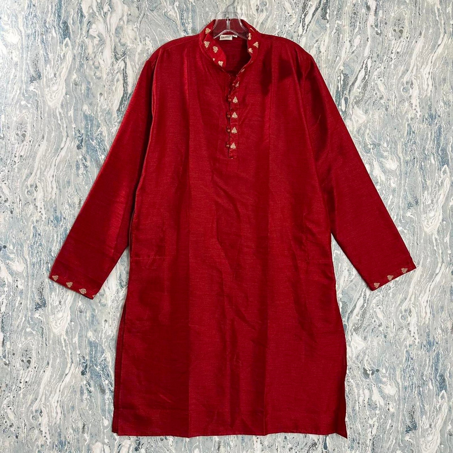 Classic Red Kurta (M)