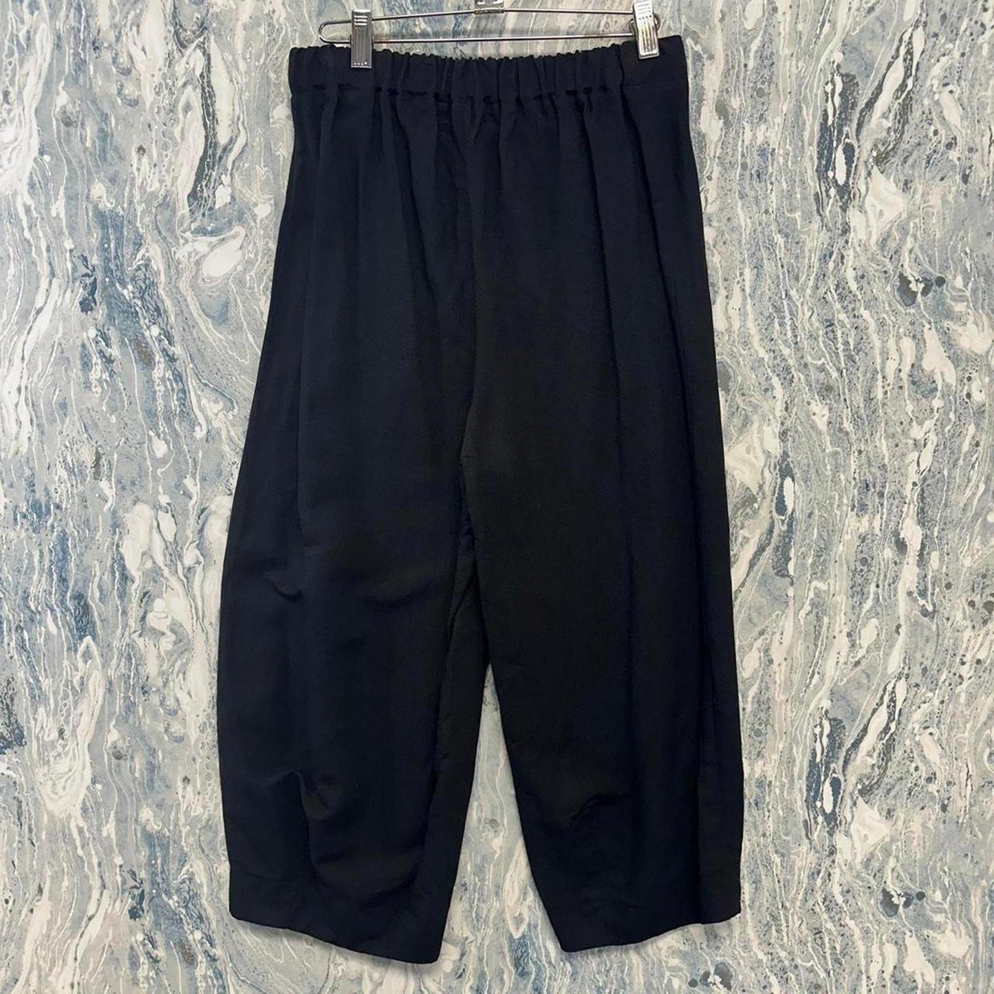 black wide leg trouser pants (S)