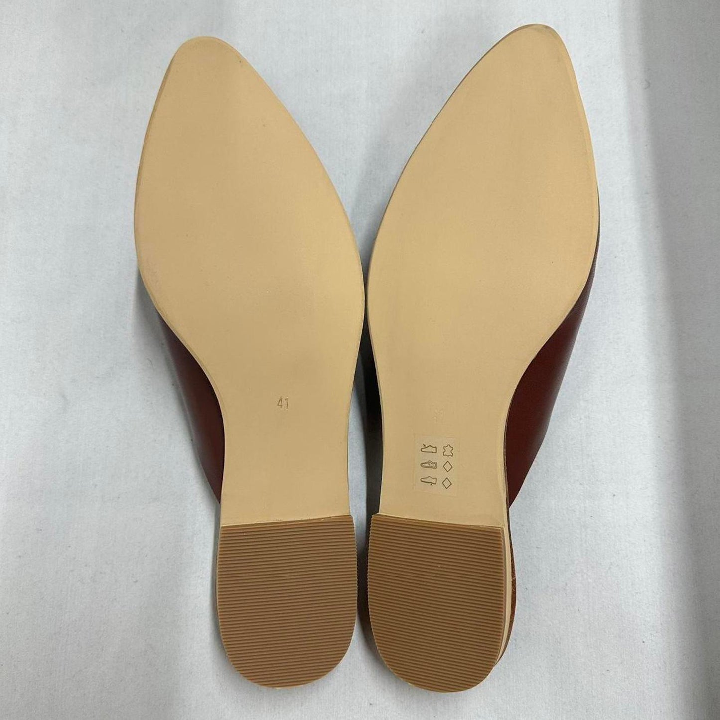 Designer Vintage Style Wine Leather Half Bow Mules (41)