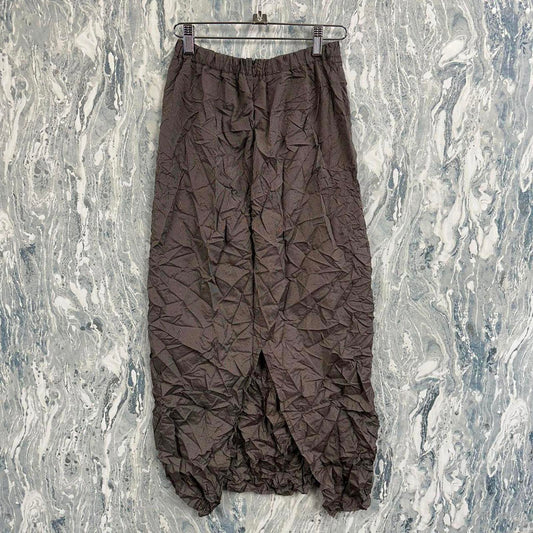 academia minimalist brown twead maxiskirt (M)