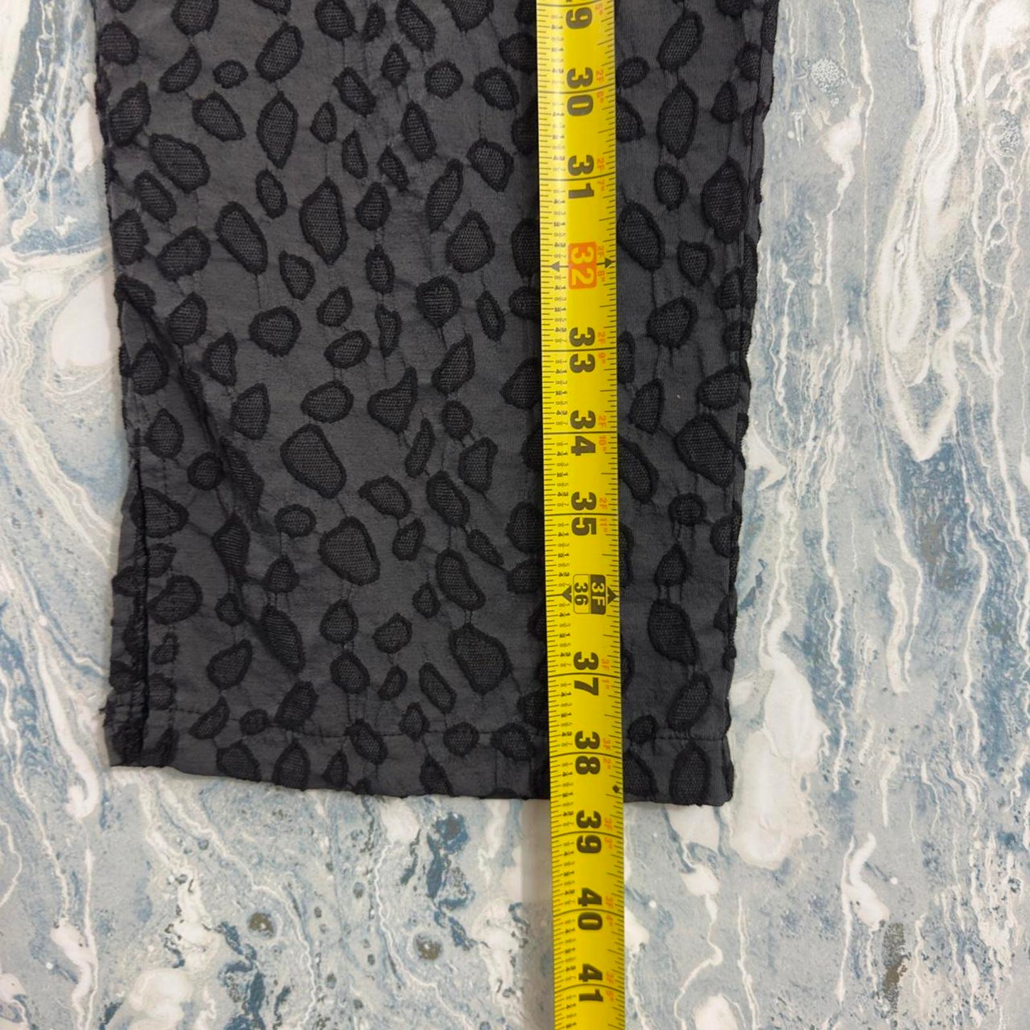 Vintage Styled Boho Black Patterned Trousers (M)