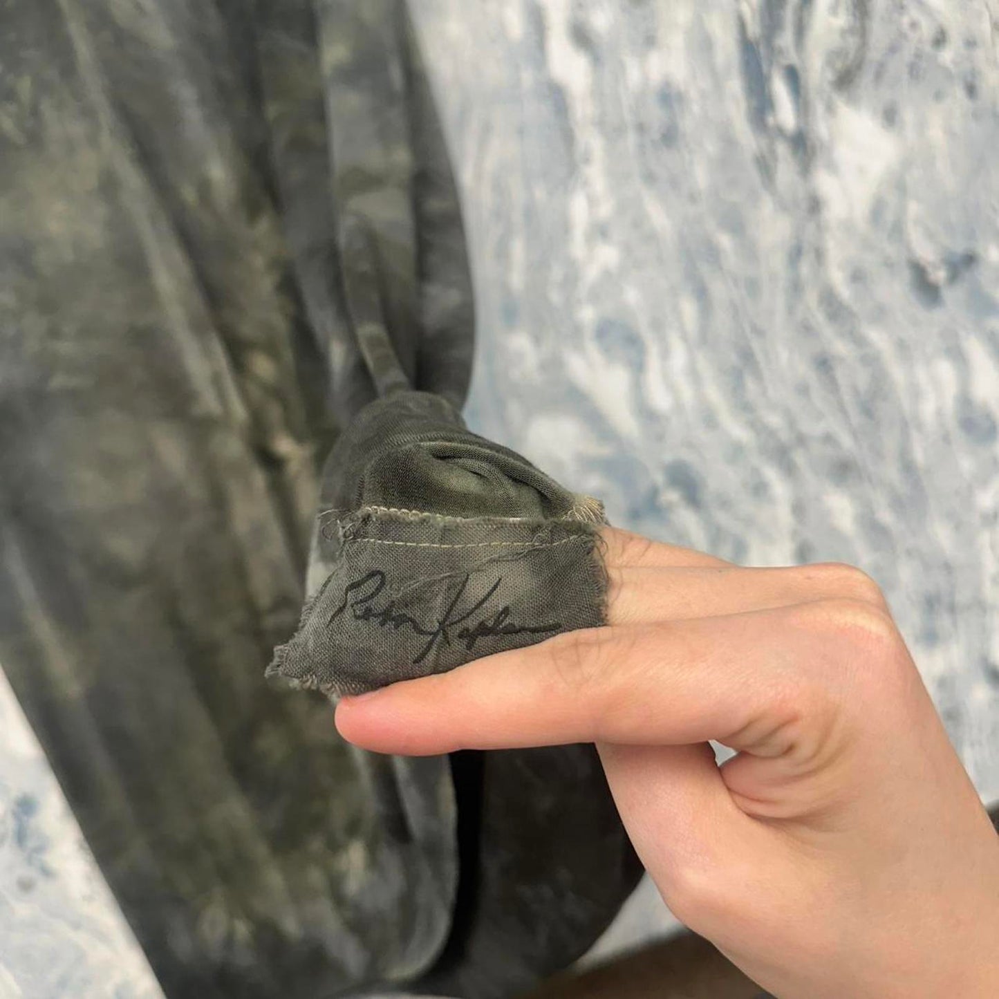 Designer Grunge Fairy Tie-Dye Black Strapless Maxi Dress (3/L)