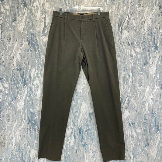 Minimalist Banana Republic Green Khaki Trouser Pants (33)
