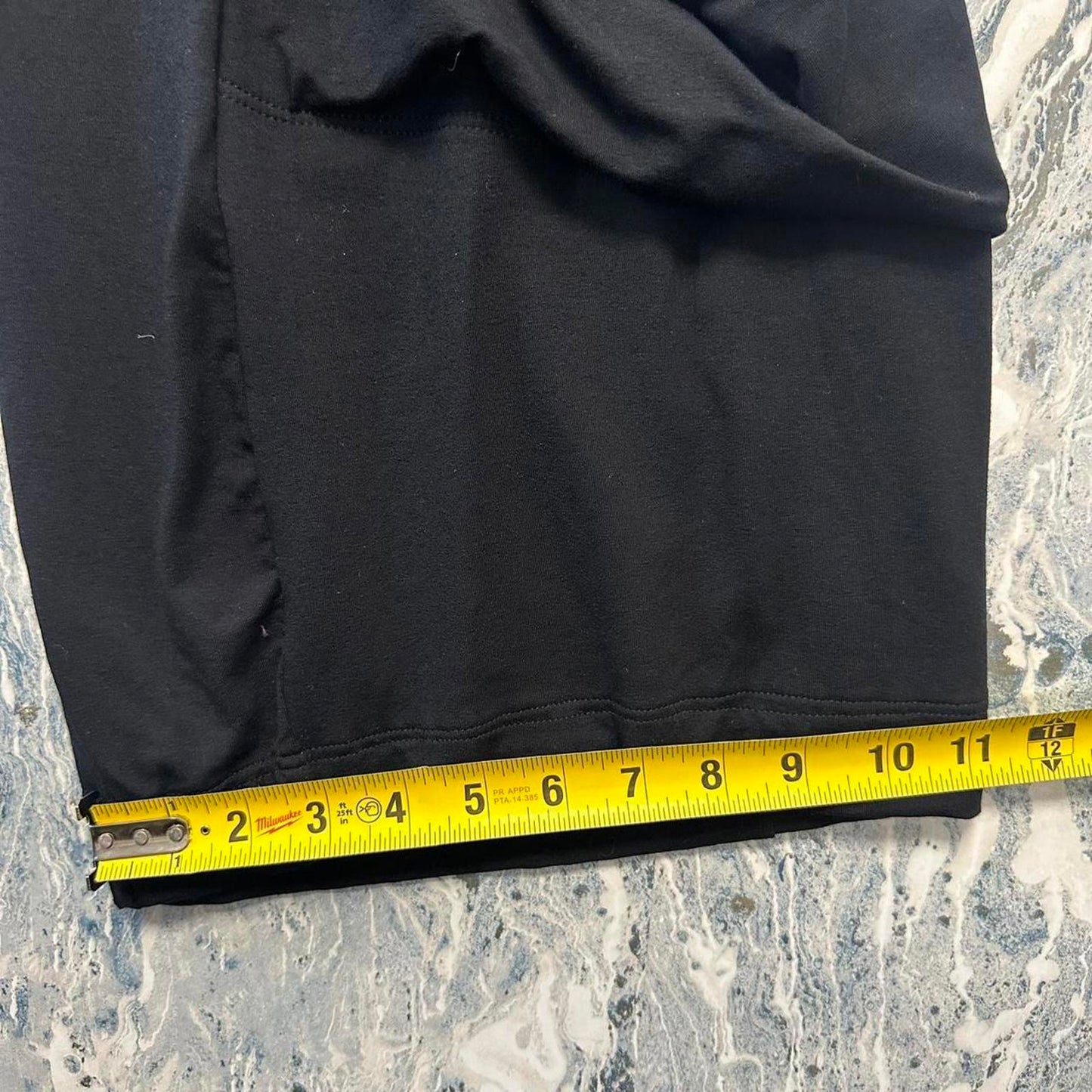 Minimalism black wide leg lounge pants (S)