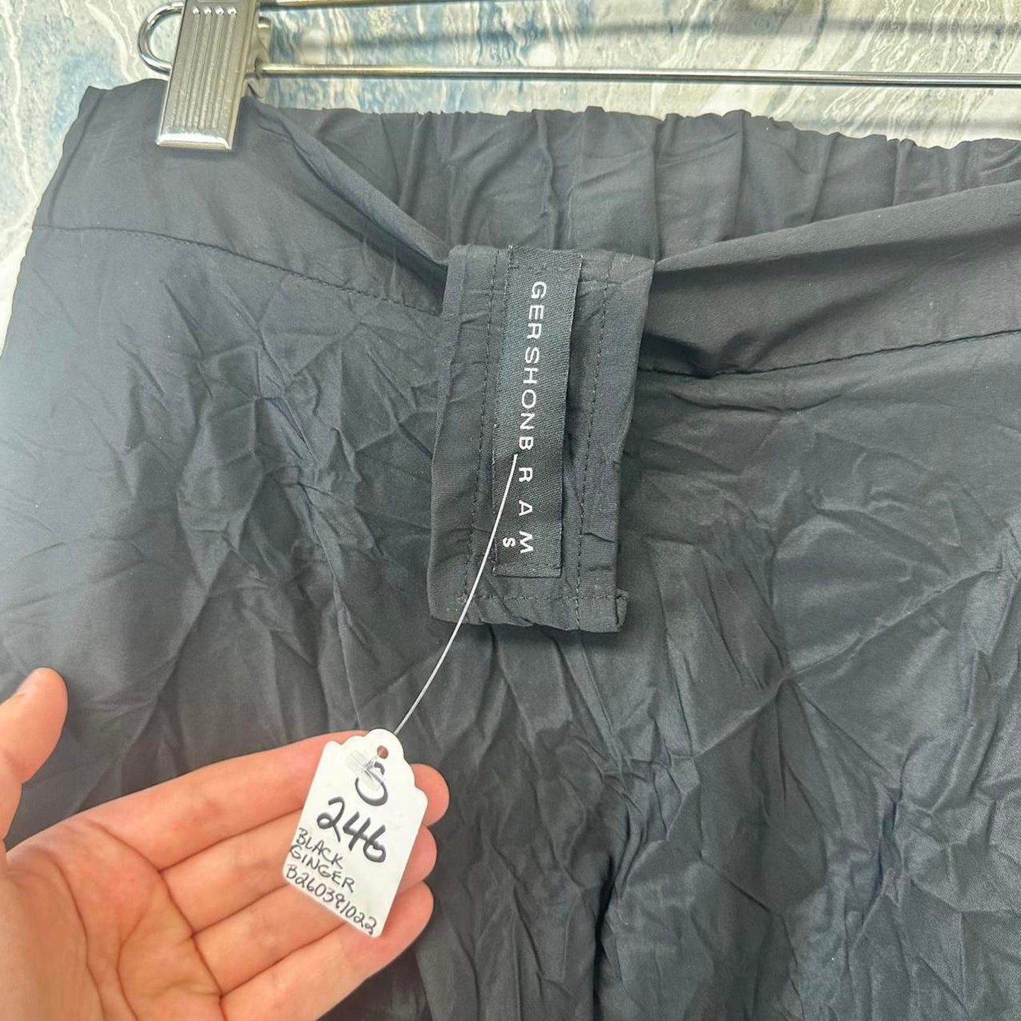 Gershon Bram Minimalist Black Maxi Skirt (S)