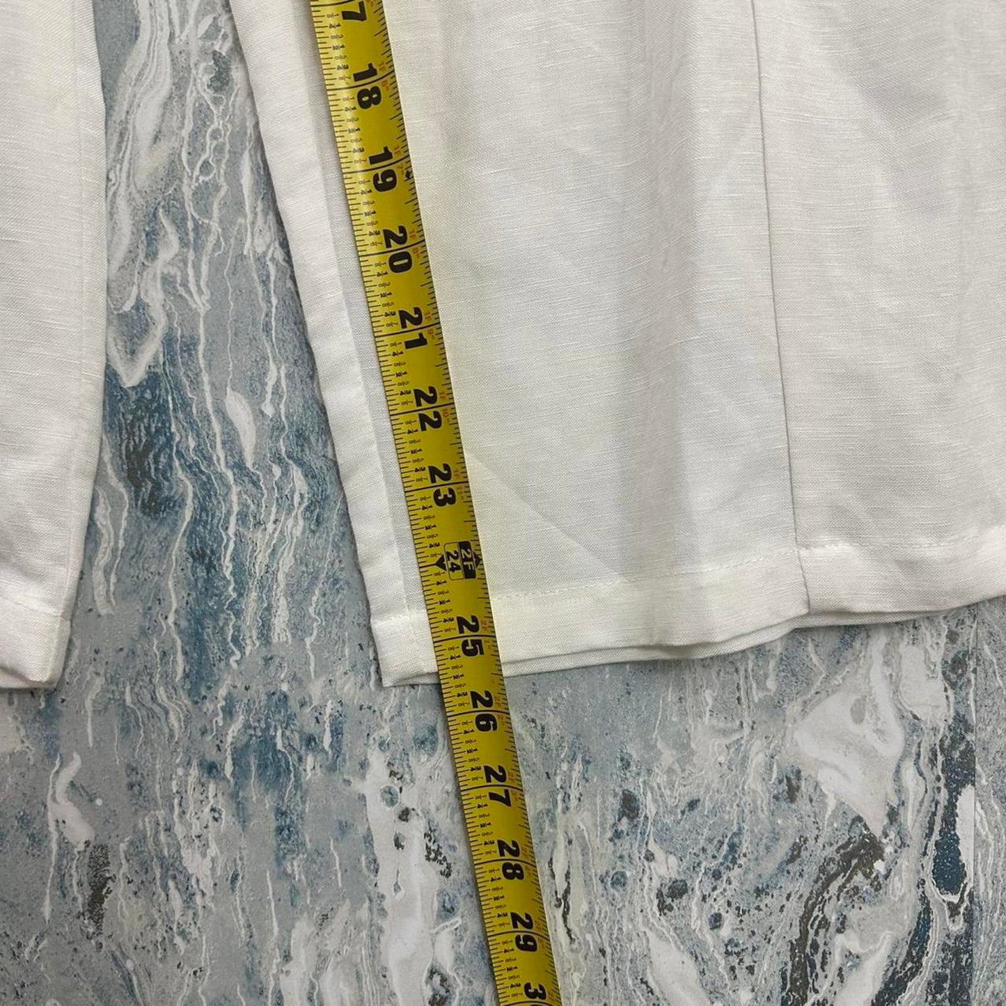 Relaxed White Wide-Leg Trousers (XL)