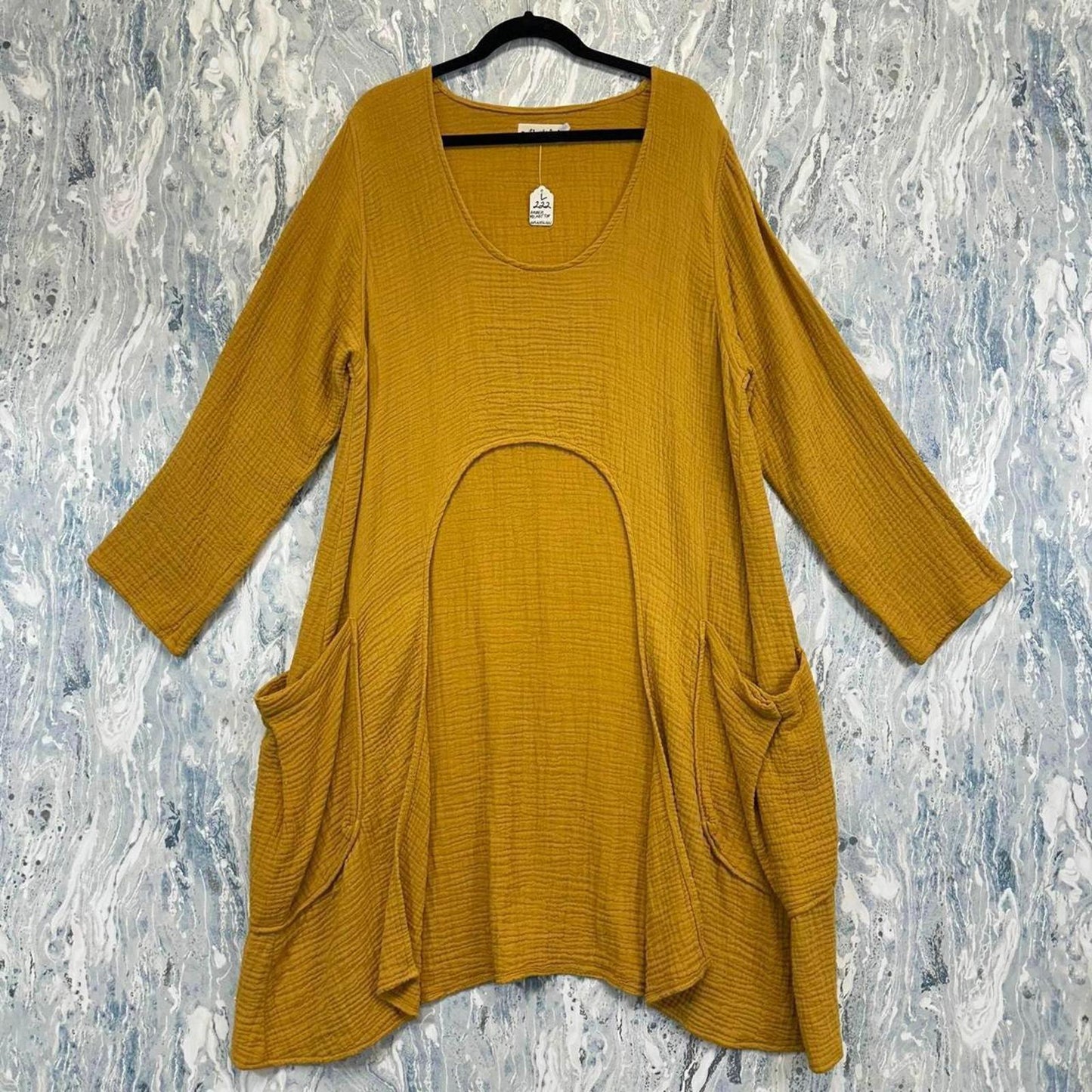 Mustard Yellow Tunic Dress (L)