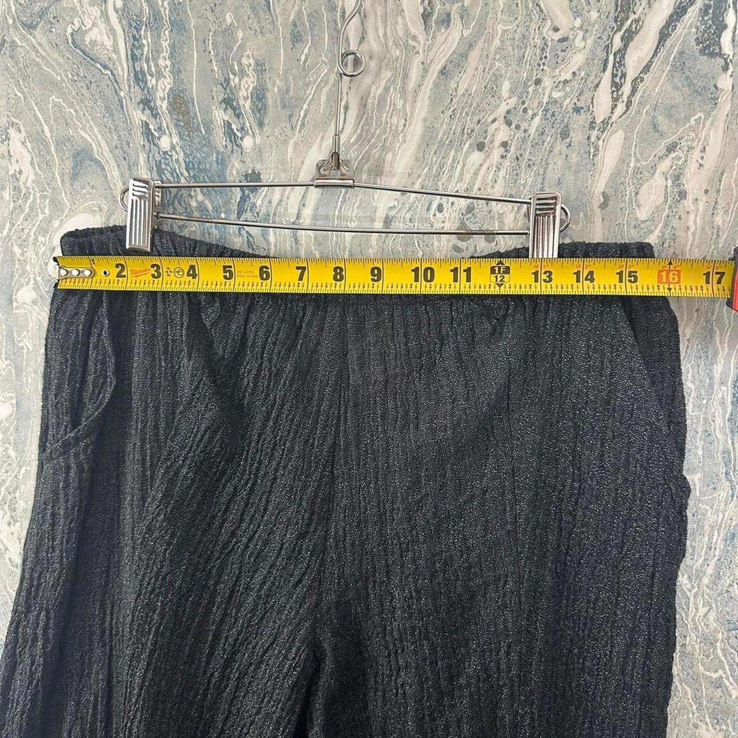 Minimalism Black Wide Leg Pants (1)