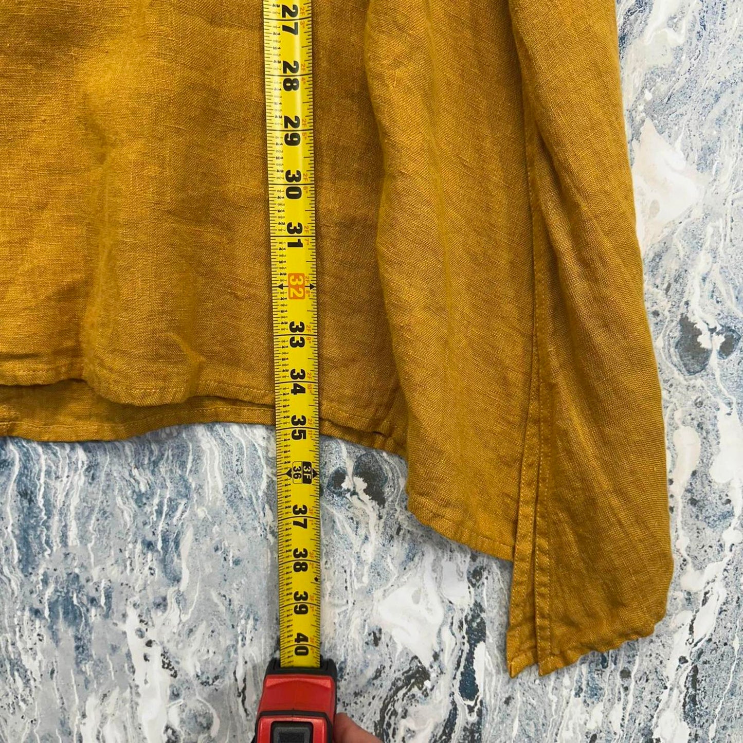 Flowy Burnt Orange Sleeveless Asymmetrical Tunic Top (S/M)