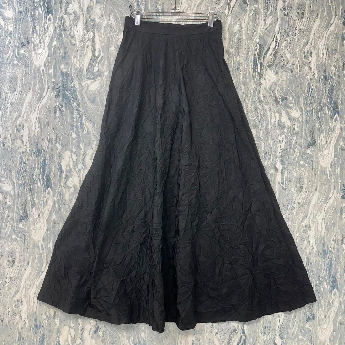 GERSHON BRAM Minimalist Black Maxi Skirt (M) BNWT