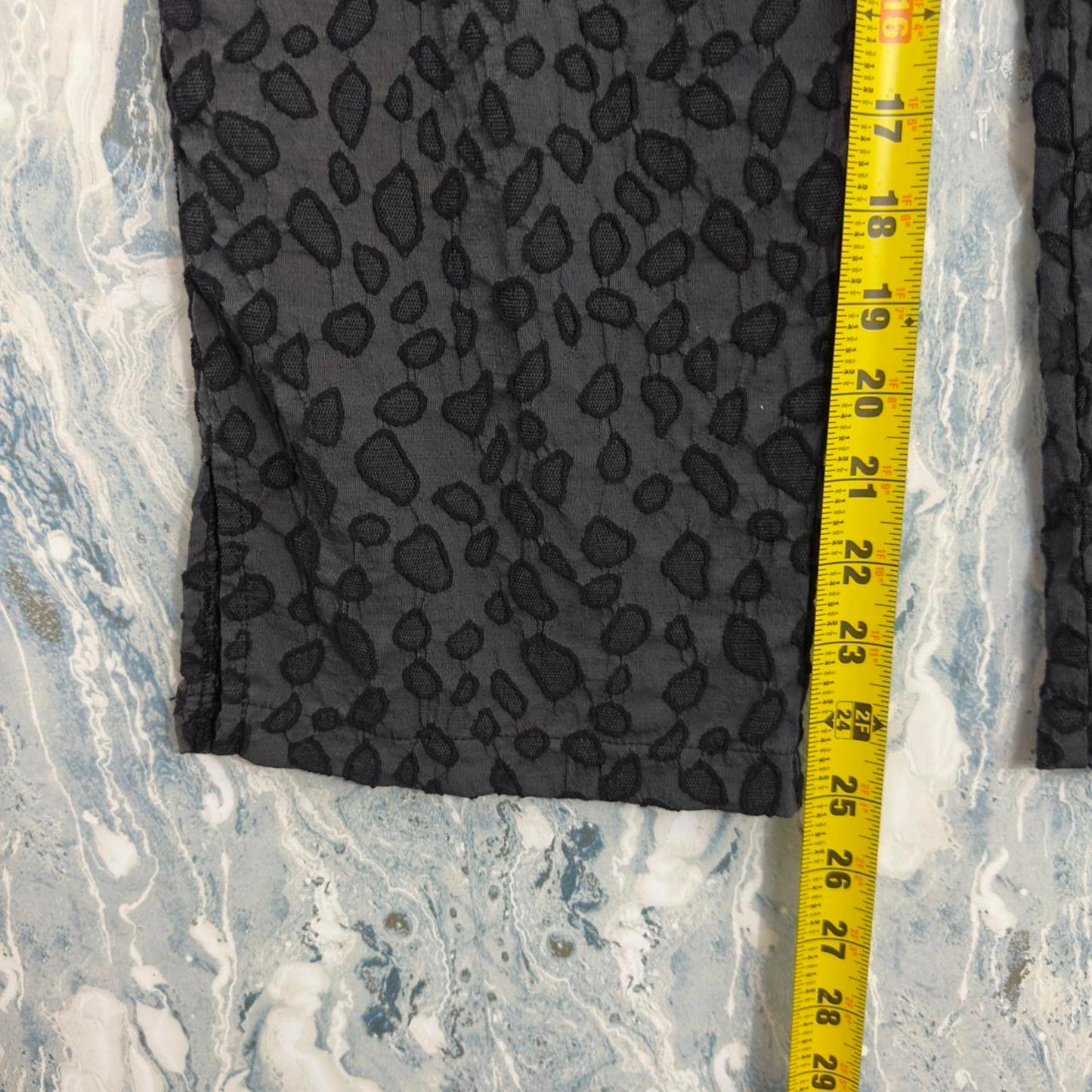 Vintage Styled Boho Black Patterned Trousers (M)