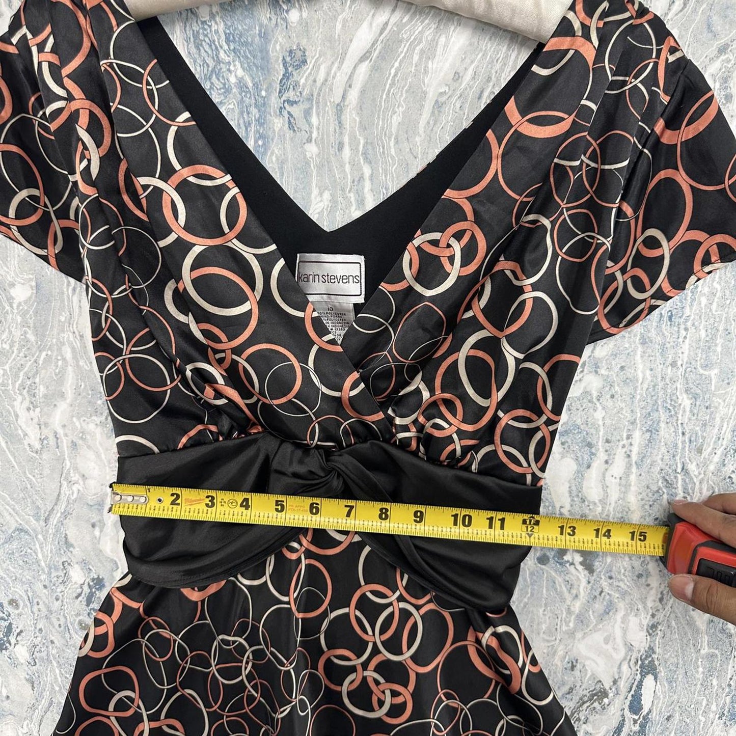 Vintage Boho Black and Copper Pattern Maxidress (10)