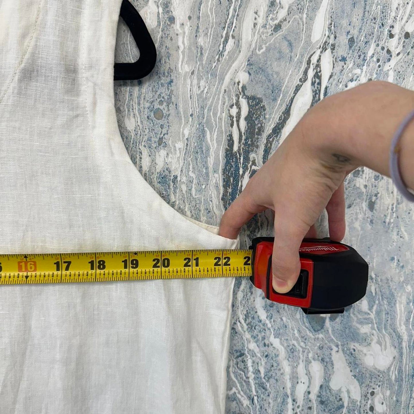 Bodil Boho White Sleeveless Pocket Tank Dress (M)