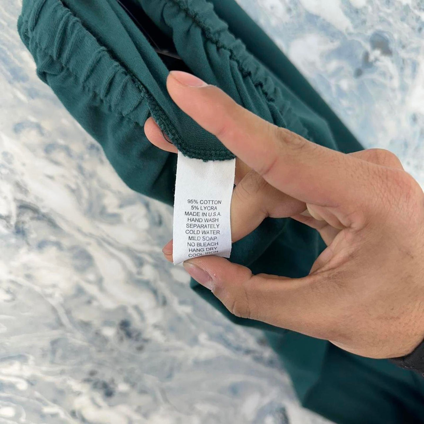 Designer Casual Green Legging Sweatpants (M)