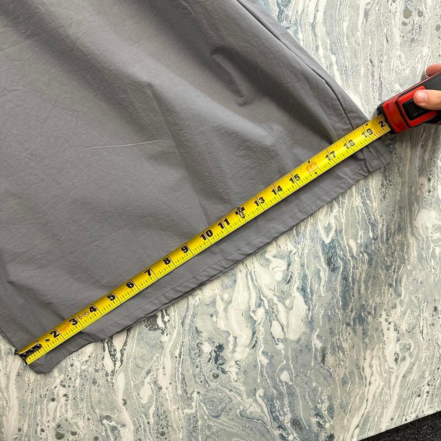 Emma Minimalism Contemporary Gray Wide Leg Pants (O)