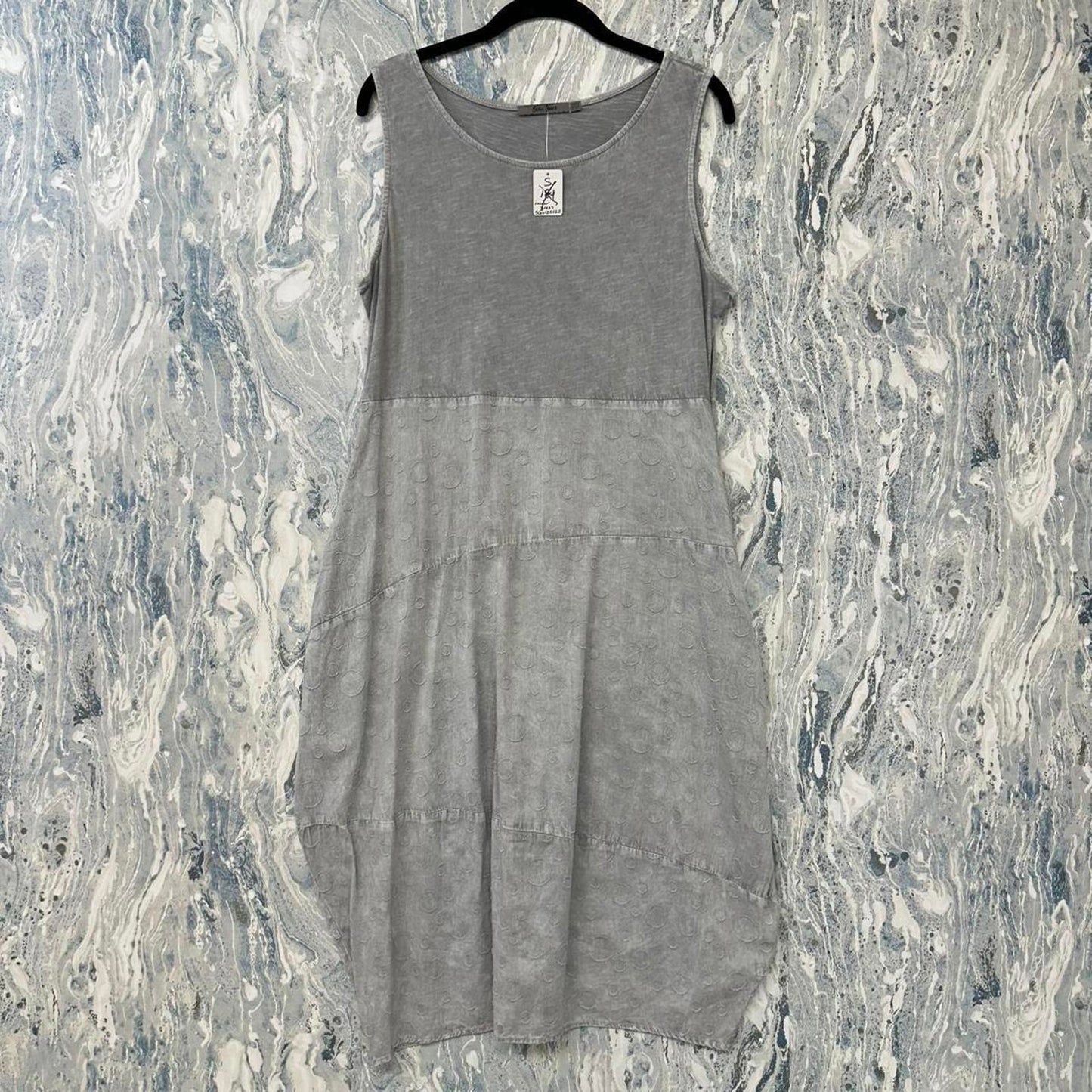 Beau Jours Designer Gray Sleeveless Dress (S)