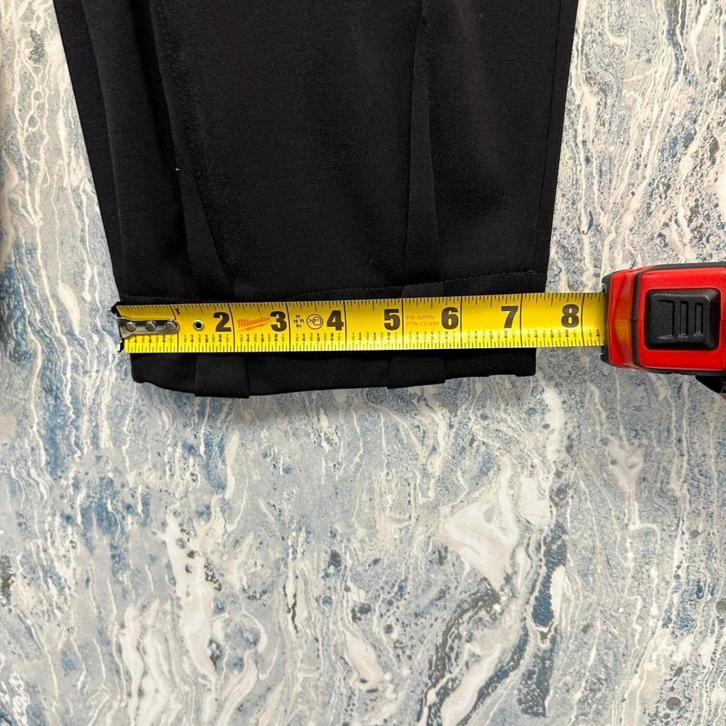 Minimalist black trouser pants (S)