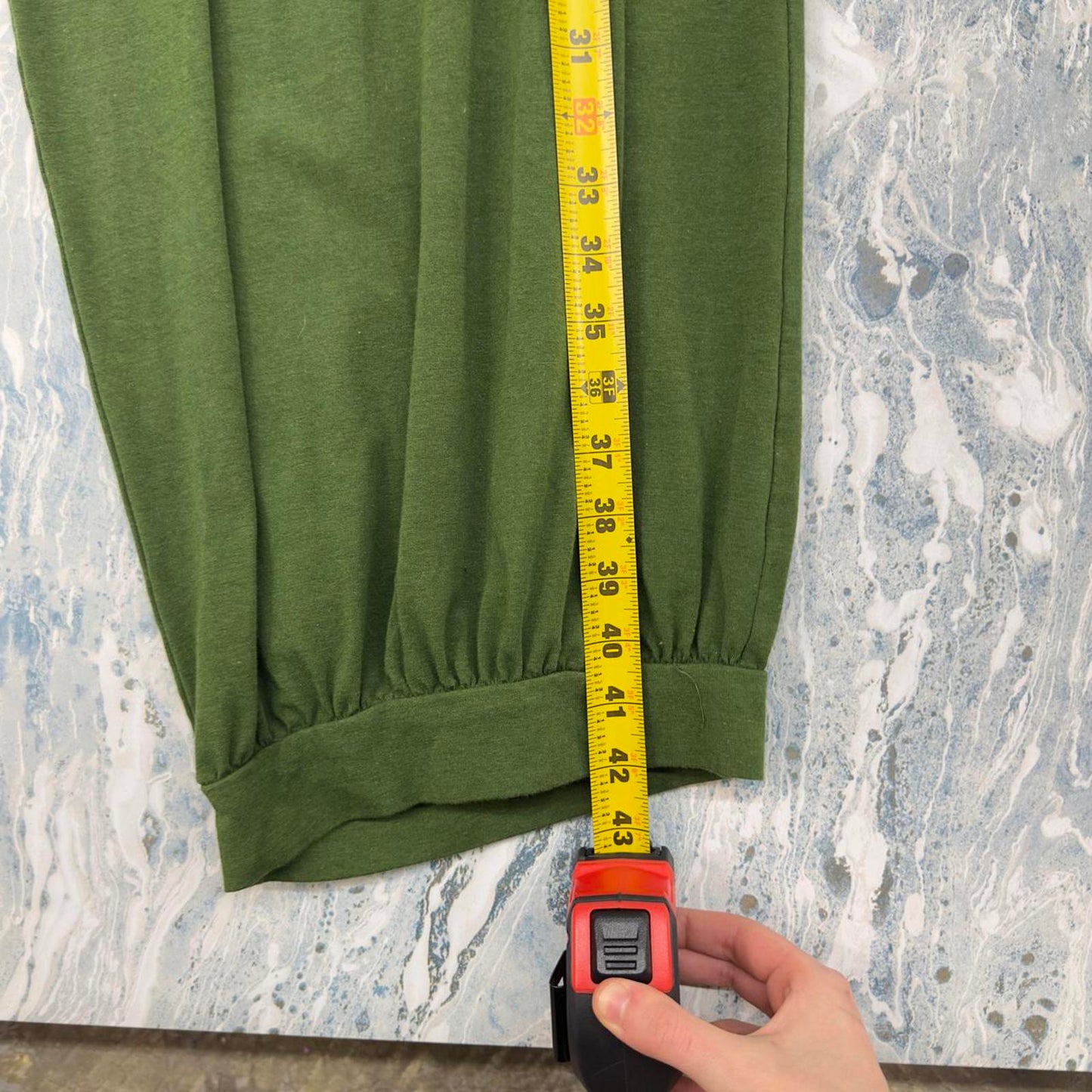 Indie Wide-Leg Olive Green Pants (L)